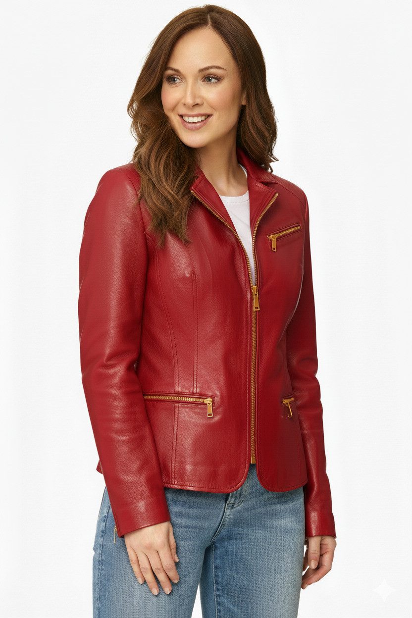 S&A Ledermoden Lederjacke Laura