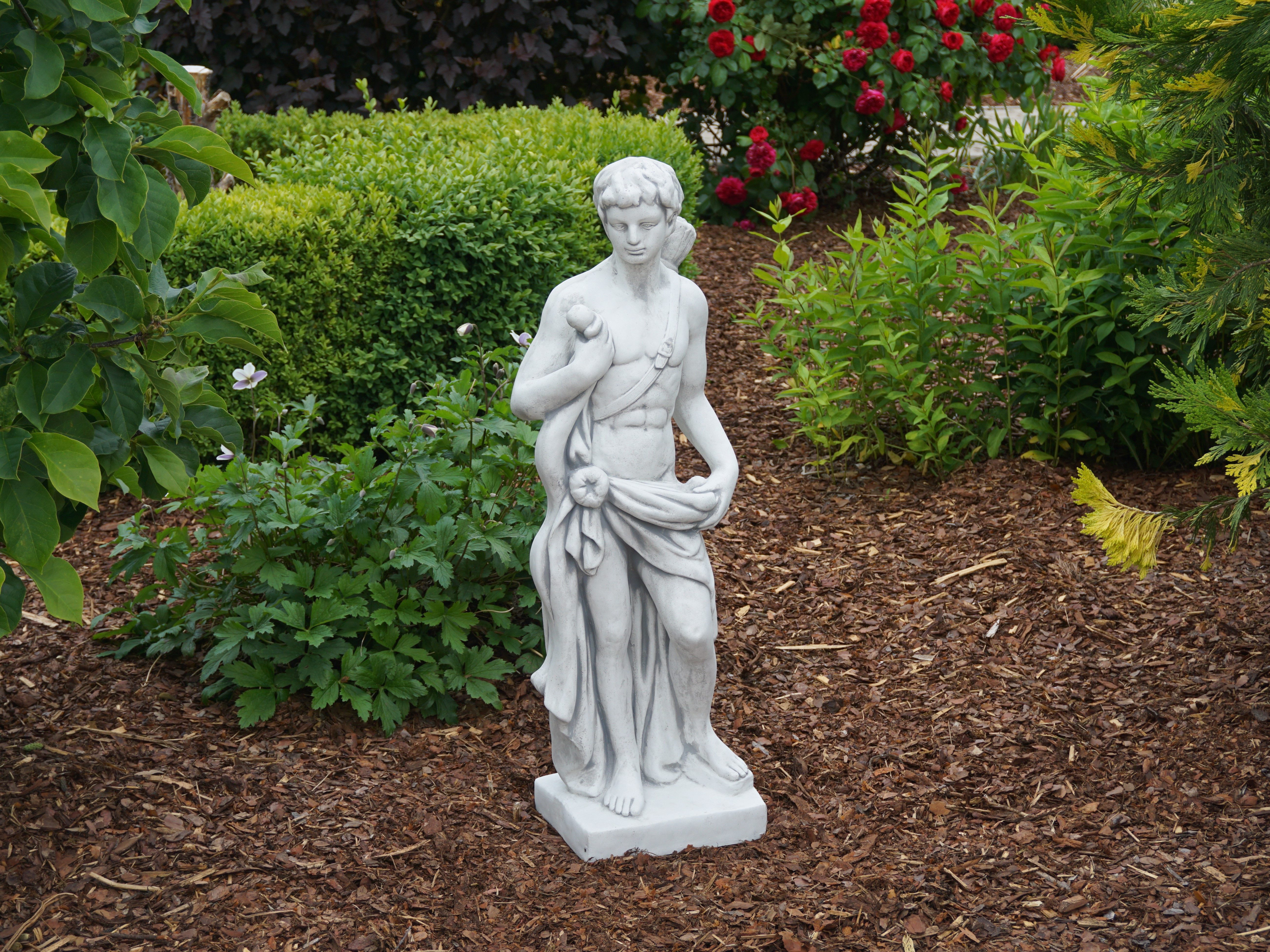 gartendekoparadies.de Gartenfigur Statue des Jägers Orion, Steinfigur, H. 85 cm, 36 kg, Frostsicher