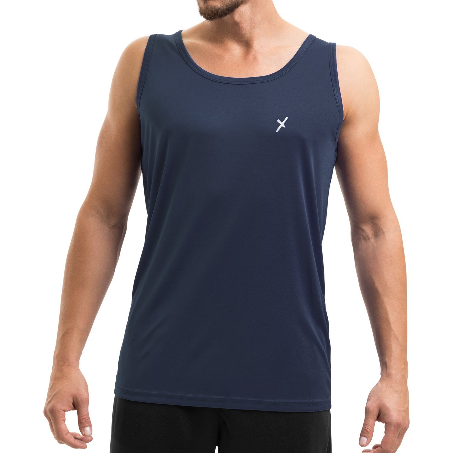 CFLEX Trainingsshirt Herren Sport Shirt Fitness Tanktop Sportswear Collection Navy
