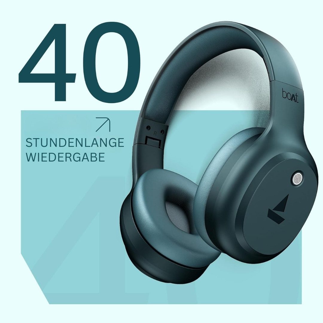 boAt Rockerz 421 Bluetooth Over-Ear Kopfhörer kabellos On-Ear-Kopfhörer (Bluetooth, ANC, ENx, Gaming-Modus, 40ms Latenz, 40mm Treiber)