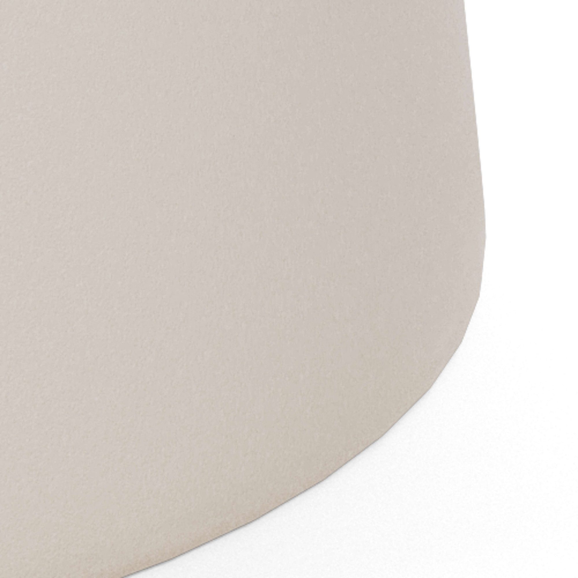 ACTONA GROUP Couchtisch Santorini Kaffetisch - modern & stilvoll mit langlebiger Keramikplatte, Hellbeige Travertin-Keramik, graues Stahlgestell. Ø: 70 cm – Bild 5 von 5