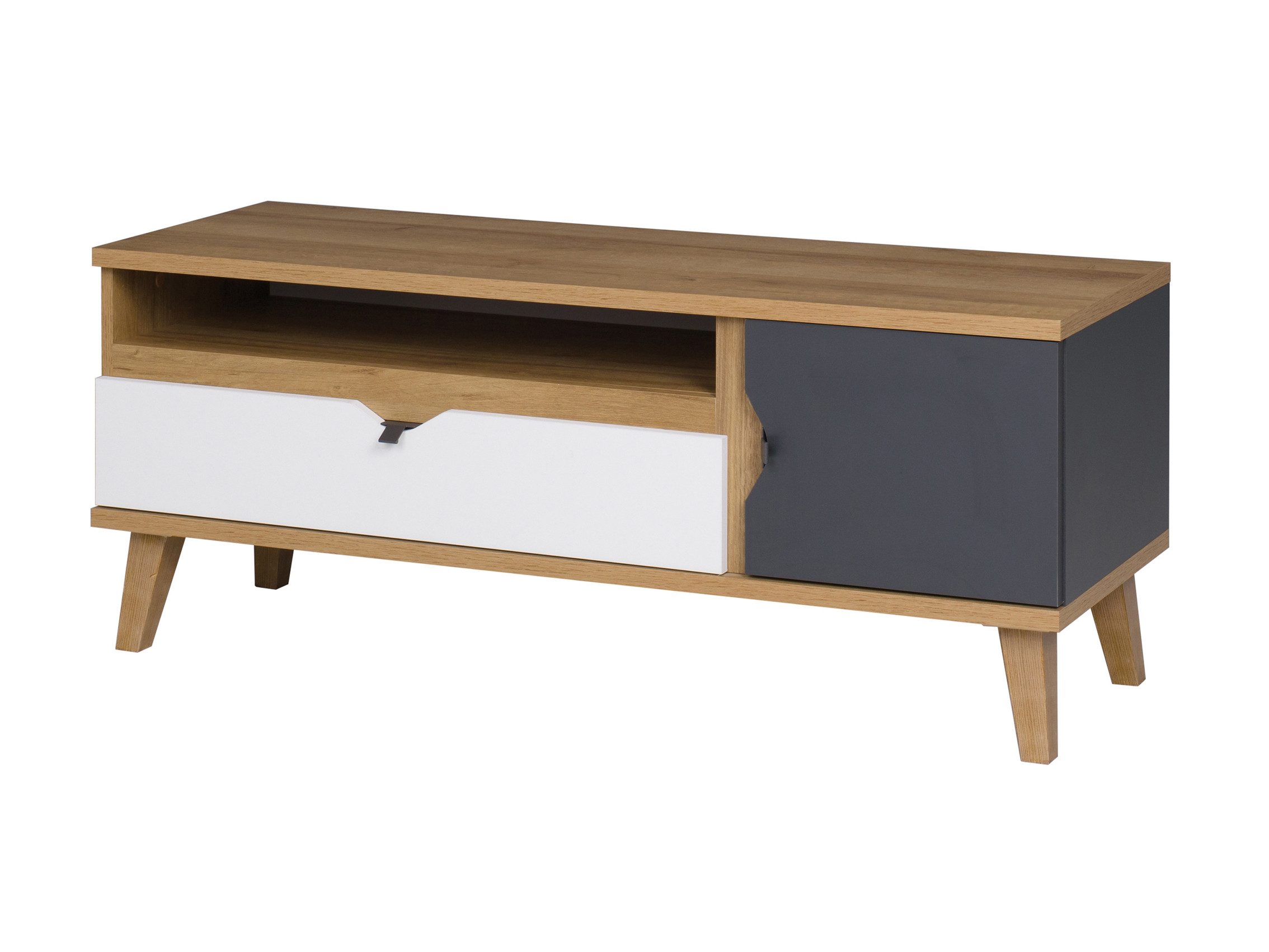 Beautysofa TV-Schrank MORENO mit 1 Tür und 1 Schublade (ideal für Jugendzimmer) Breite 120 cm