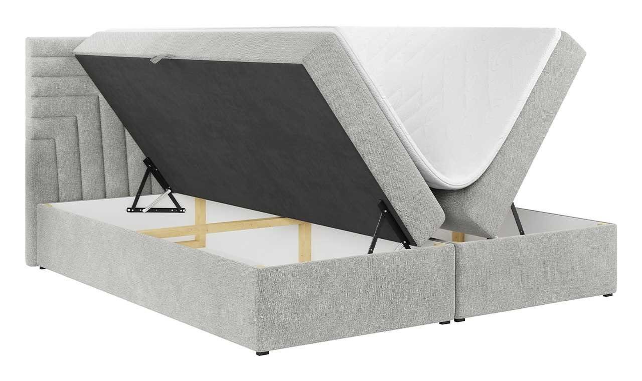 Kopfstütze, Polsterbett, STELLE Praktisch MÖBEL Schlafzimmer MKS mit für 4, Doppelbett, Boxspringbett