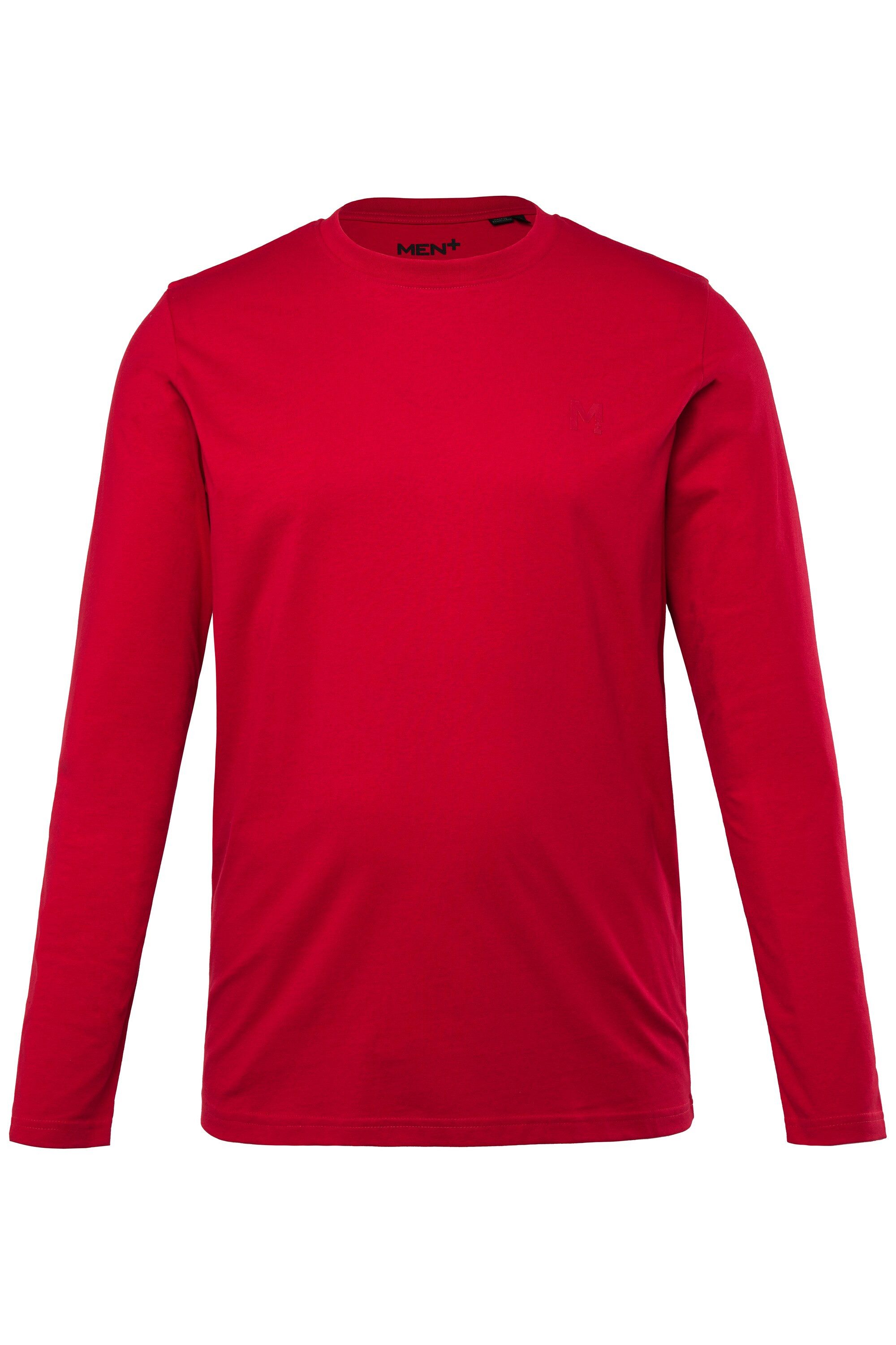 Men Plus T-Shirt Men+ Langarmshirt Basic Rundhals bis 8 XL günstig online kaufen