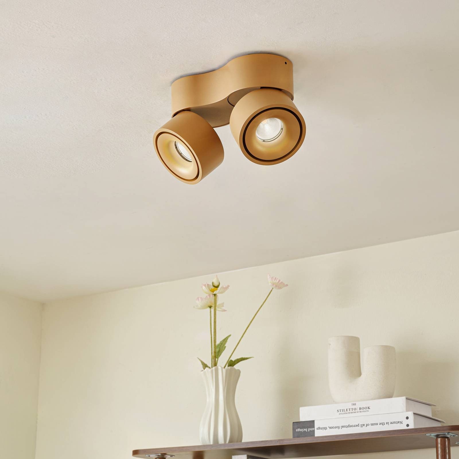 Arcchio Deckenstrahler Rotari, Nicht enthalten, 2 x 8,9 W LED, warmweiß