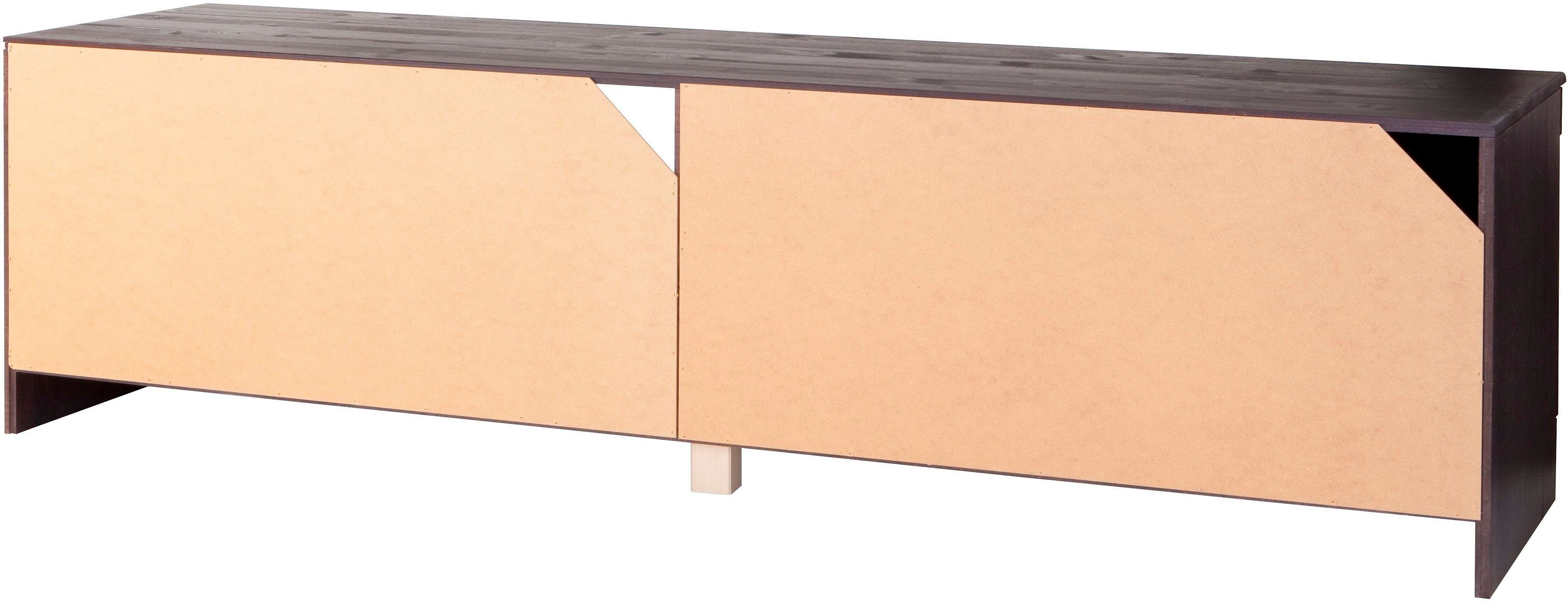 OTTO home Lowboard Cubrix, Kommode aus schönem massivem Kiefernholz, Breite 162 cm