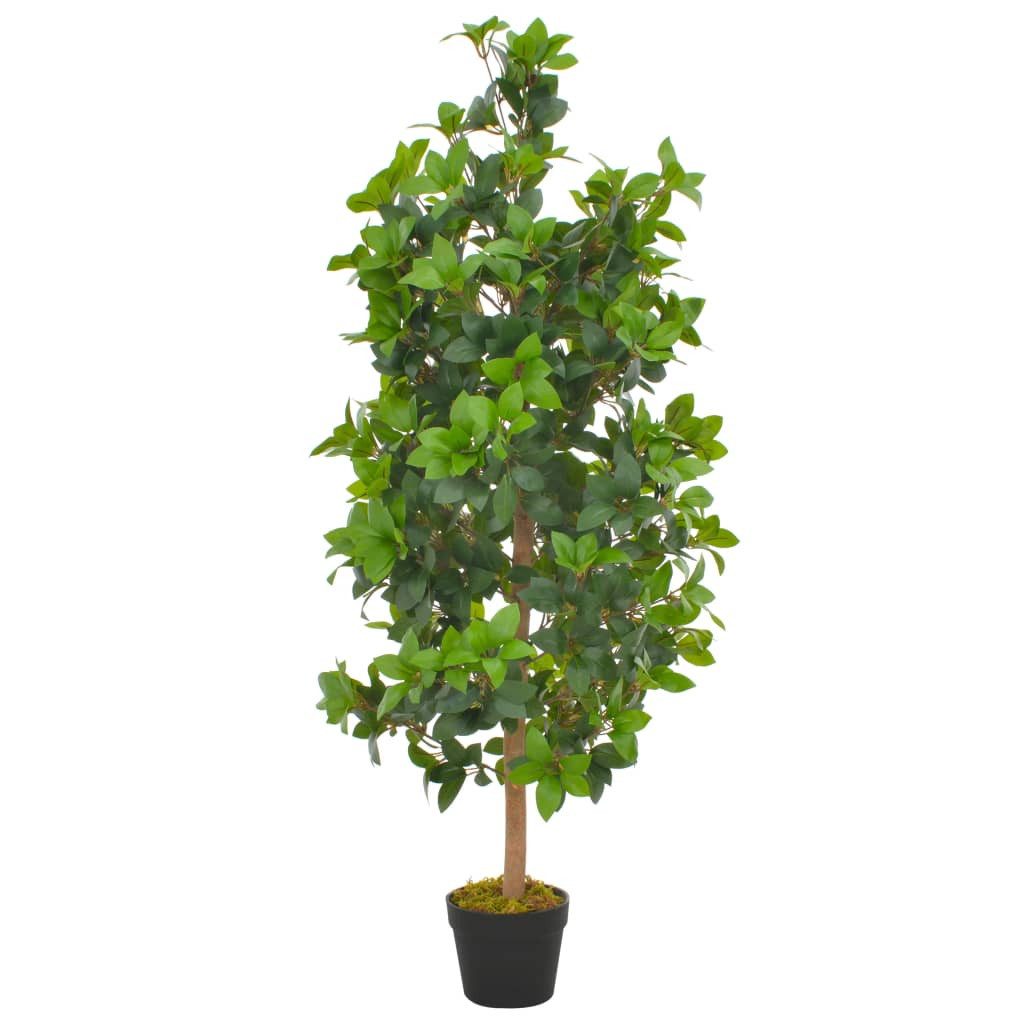 Künstliche Zimmerpflanze Künstliche Pflanze Lorbeerbaum mit Topf Grün 120 cm Pflanze realistisc
