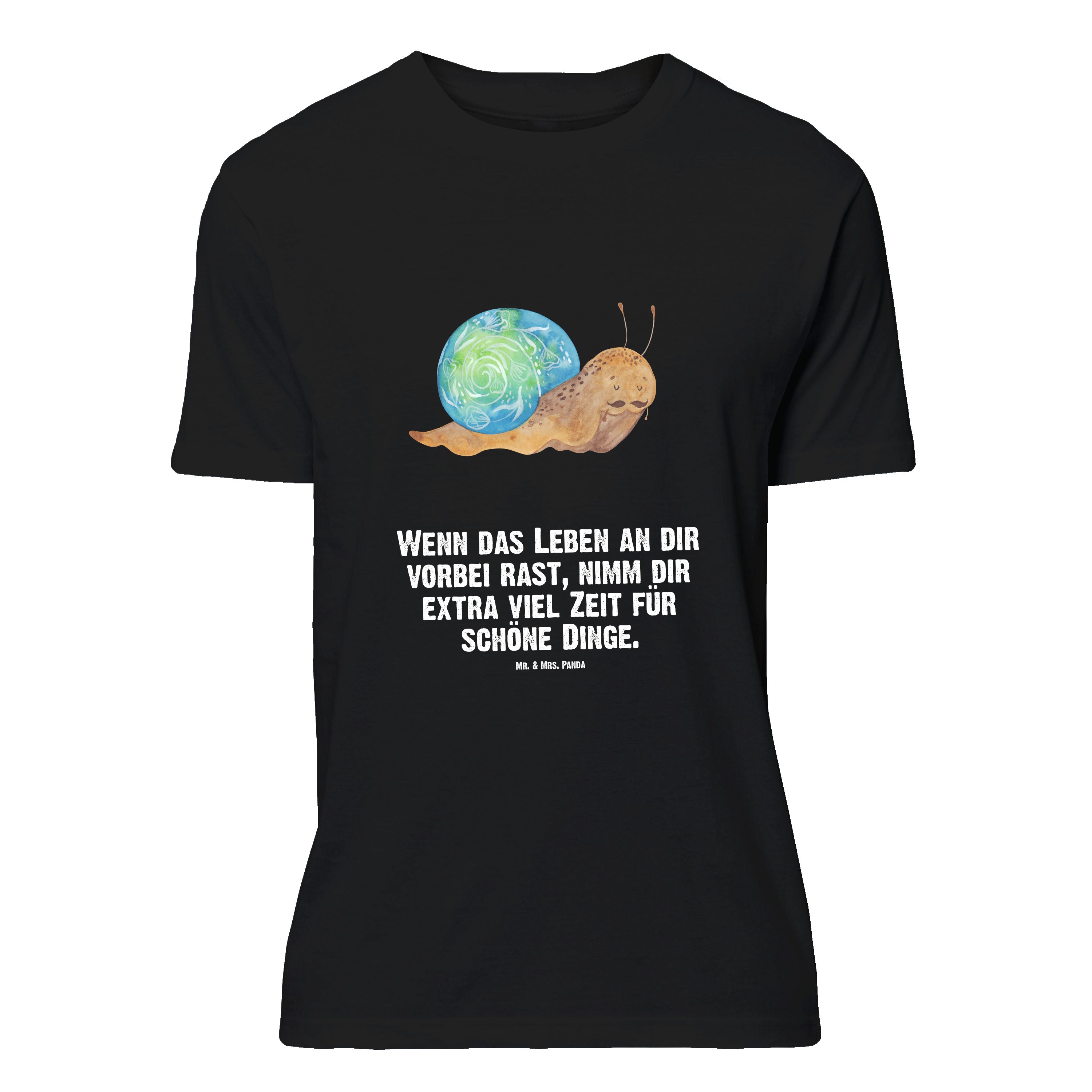 T-Shirt Schnecke Sir, Größe L T-Shirt, Schwarz, T-Shirt mit Spruch, Schnecken
