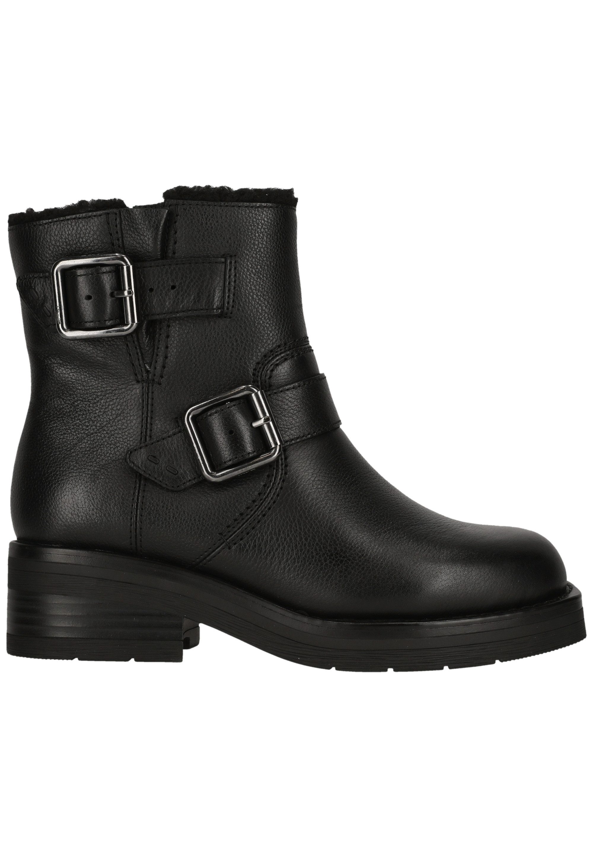 Clarks Rebelle Buckle Black WLined Lea Stiefelette mit stilvollen Details