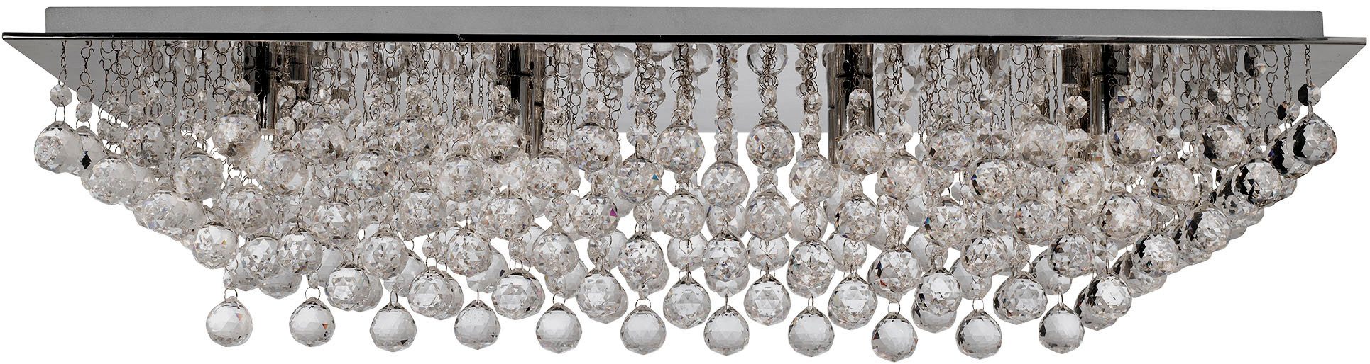 Searchlight Deckenleuchte Kristall-Leuchte Hanna, 8-flammig, ohne Leuchtmittel, Glamourös