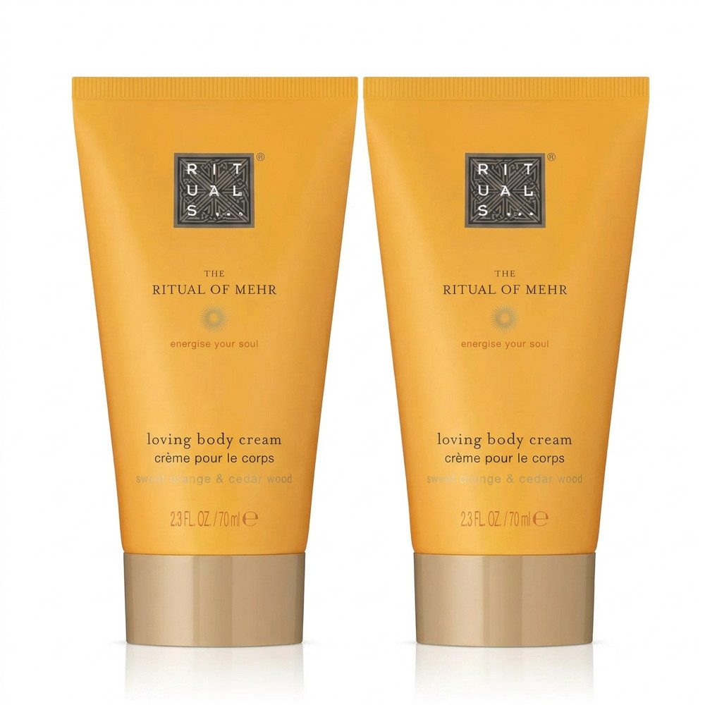 Rituals Körpercreme Rituals The Ritual Of Mehr Body Cream 2er Set, 1-tlg., Praktisches Vorteilspack mit zwei Körpercremes