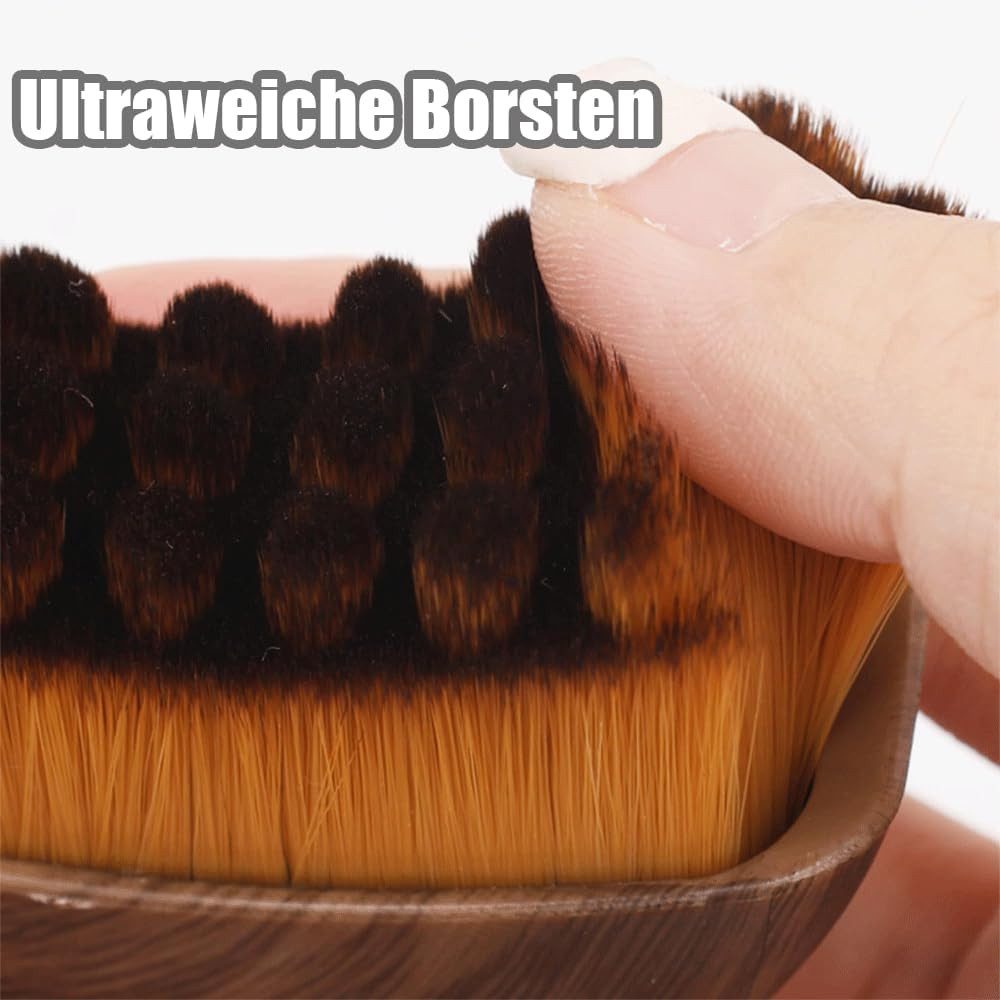 TUWENA Gesichtsmassagegerät 2 Stück Gesichtsbürste, Lymphbürsten Gesicht, Contour Face Brush, Sanfte Borsten, Lymphdrainage, für empfindliche Haut, konturstraff – Bild 4 von 5