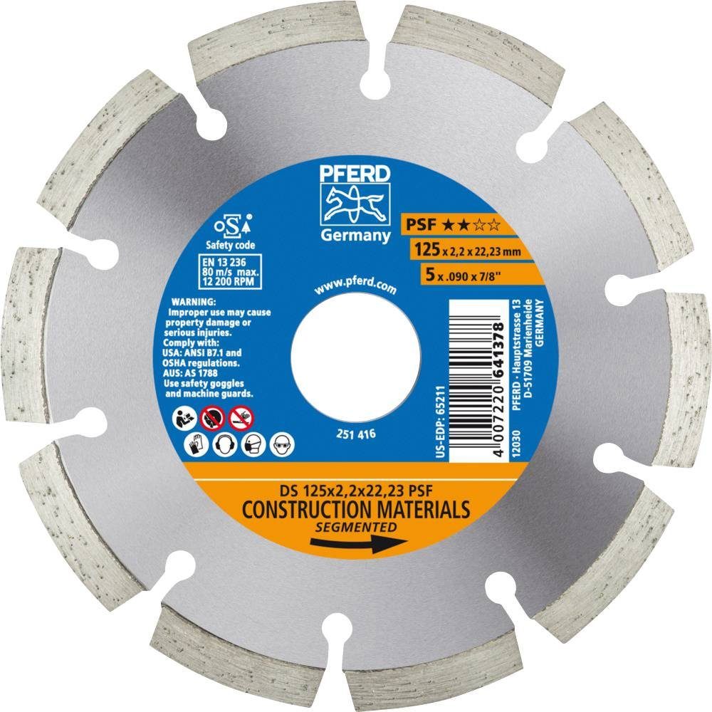 Pferd Diamanttrennscheibe »DiamantTrennscheibe DS 125 x 2.2 x 22.23