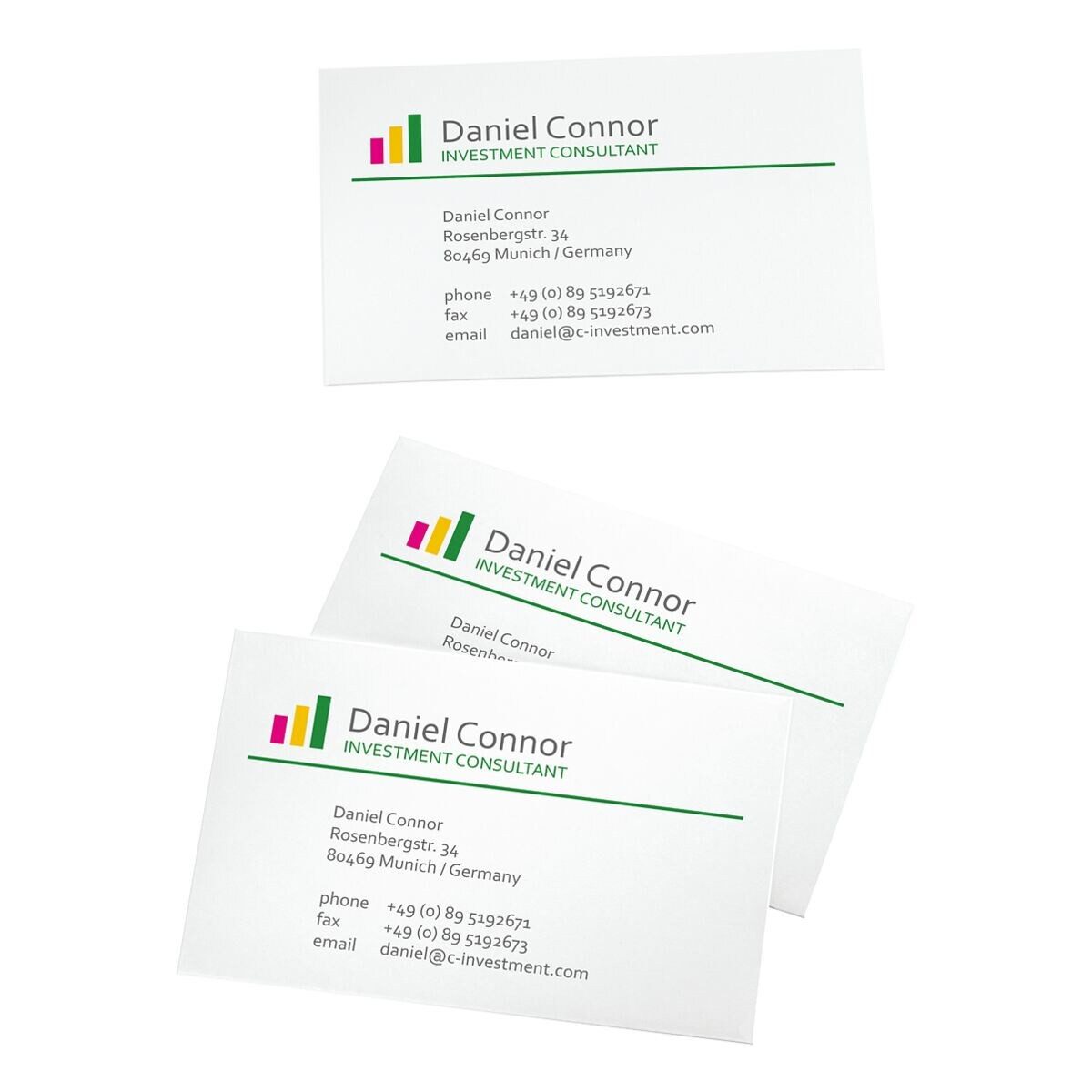 Sigel Visitenkarten LP801, Edelkarton hochweiß, ohne Perforation, 250 g/m²