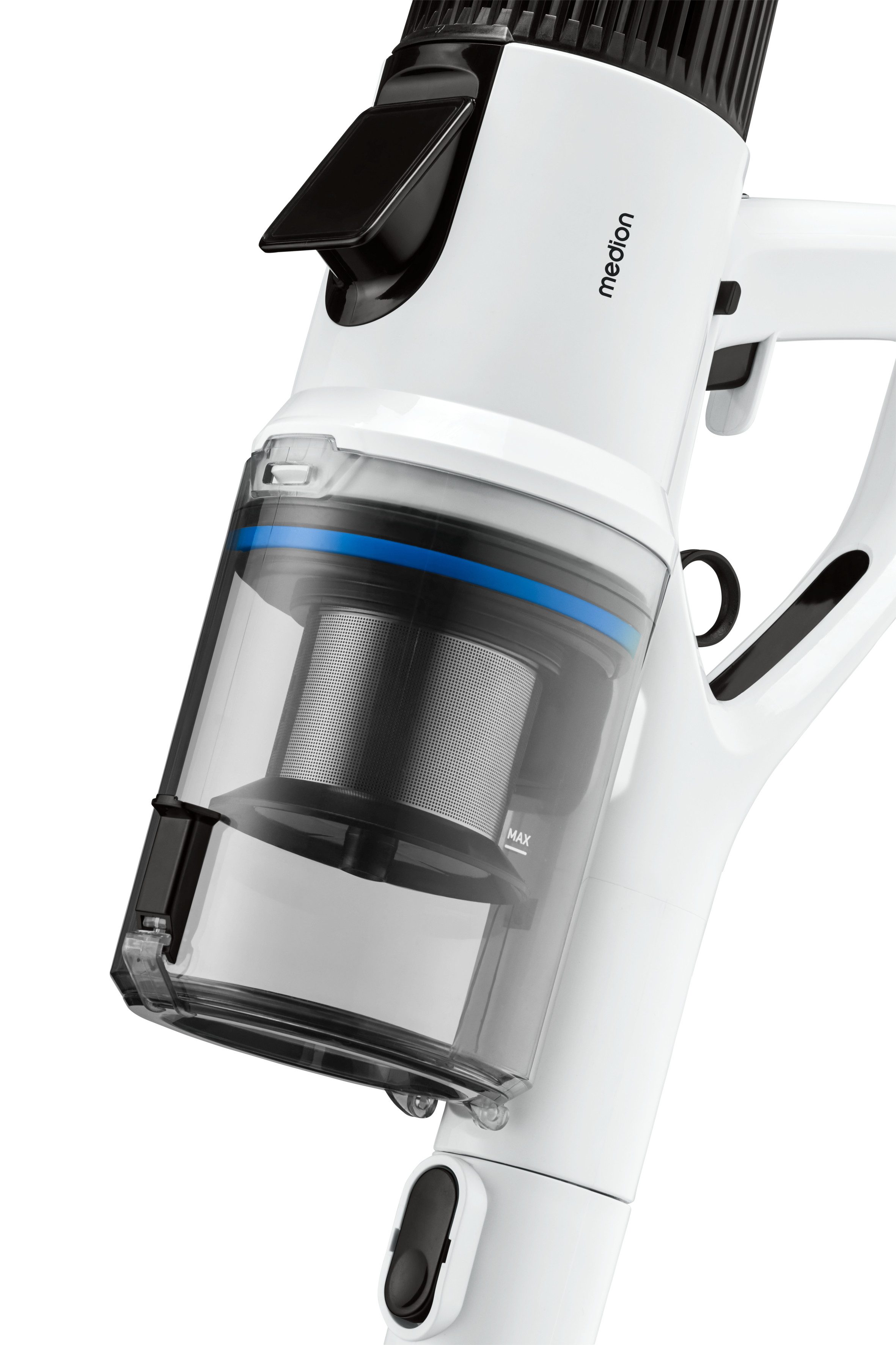 Medion® Akku-Stielstaubsauger P250 / MD11829, 250 W, beutellos, 22 kPa, HEPA-H13 Filter, integriertes Zubehör