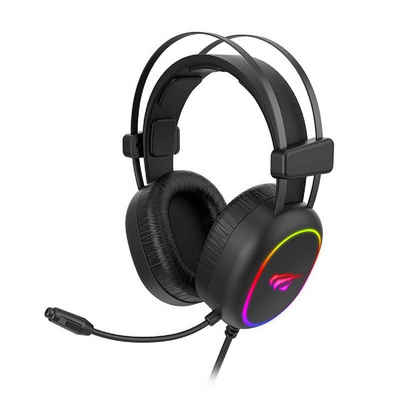 Havit Gaming Наушники Headphones RGB USB+3.5mm mit Mikrofon Schwarz Gaming-Headset