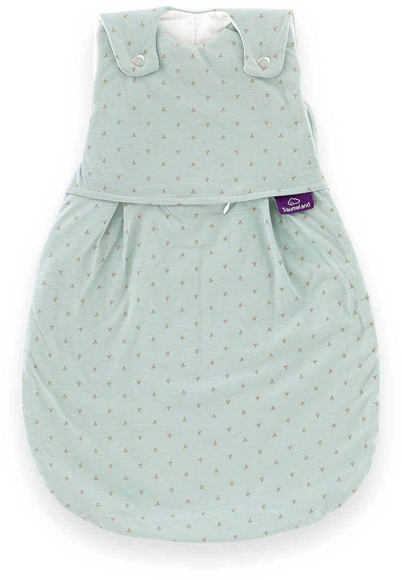 Träumeland Babyschlafsack Außenschlafsack LIEBMICH Twister, in den Größen 50/56-80/83 cm blau