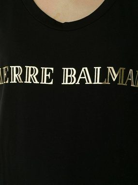 Balmain T-Shirt PIERRE BALMAIN ICONIC CULT ROCK LOGO BRAND LOGOSHIRT TOP BLUSE