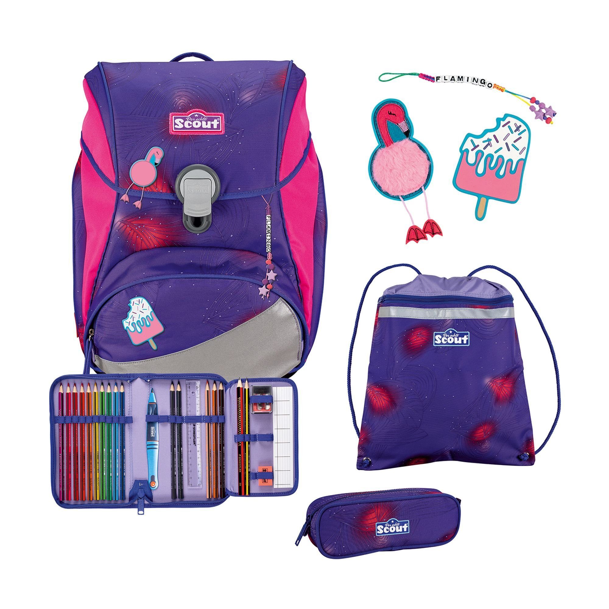 Scout Schulranzen Alpha (4-tlg), Polyester