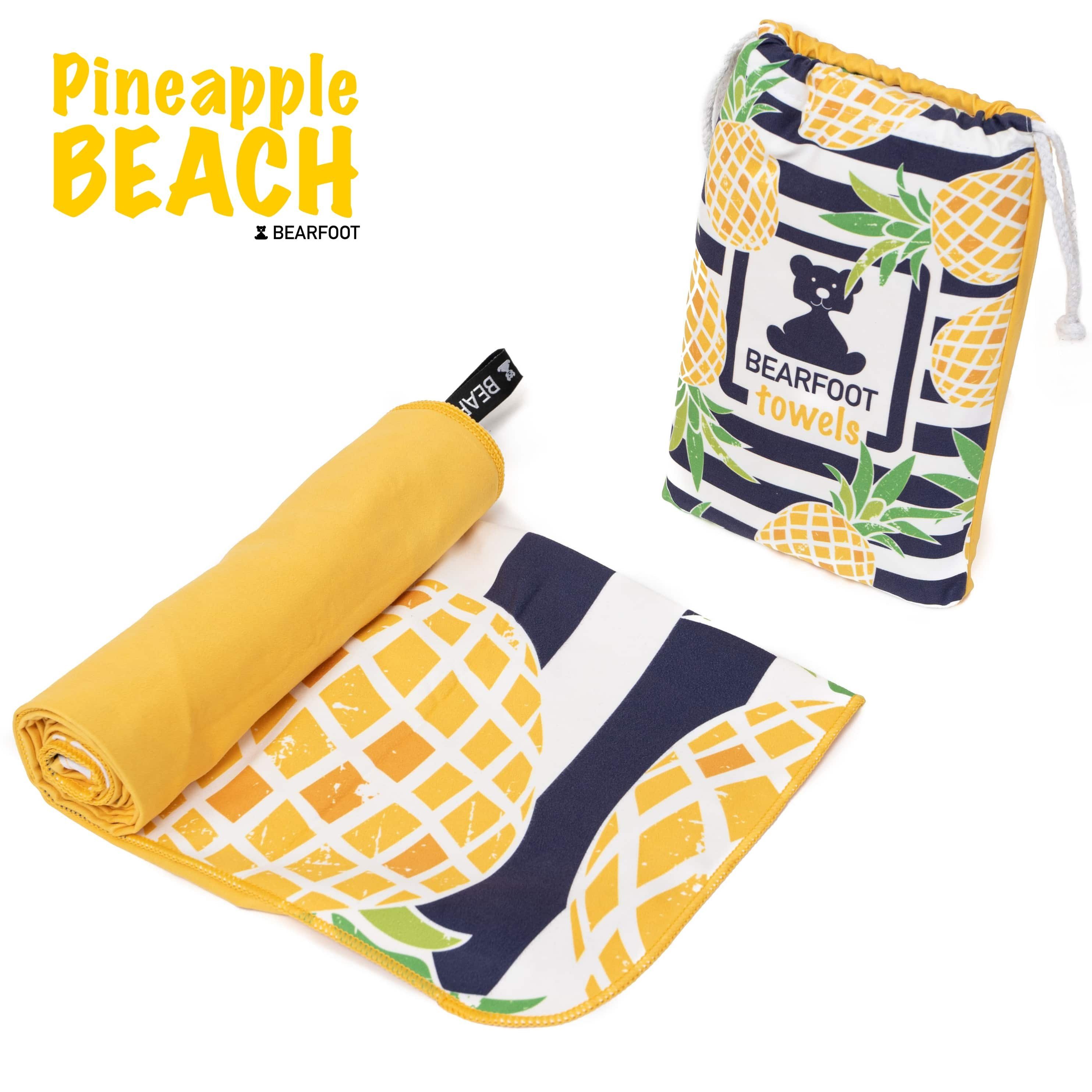 BEARFOOT Strandtuch Mikrofaser Handtuch mit Tasche, günstig online kaufen