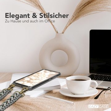 EAZY CASE Handykette Boho Umhängeband für Galaxy A52 / A52 5G / A52s 5G 6,5 Zoll, Kettenhülle abnehmbare Kordel Slim Cover plus Band Breit Mint Grün