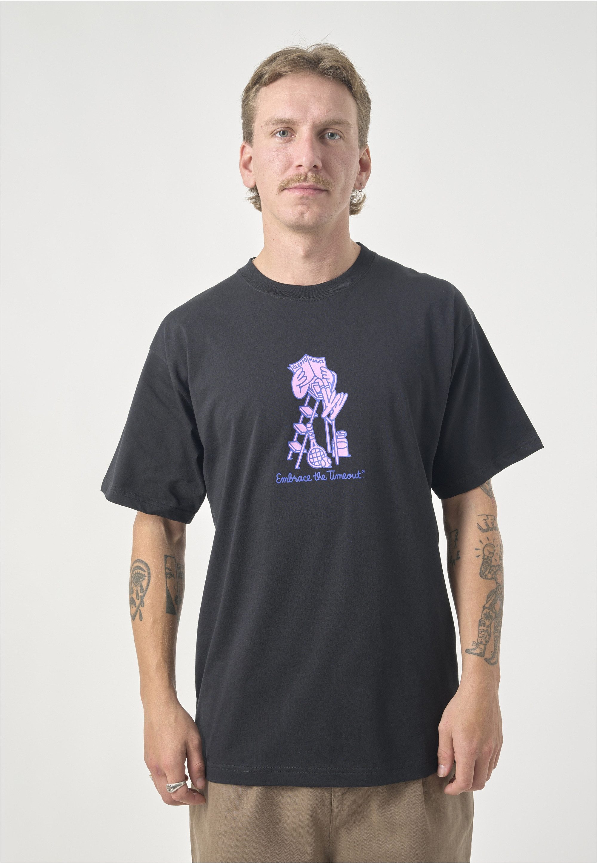 Cleptomanicx T-Shirt Classic Tee Embrace Tennis mit lockerem Schnitt