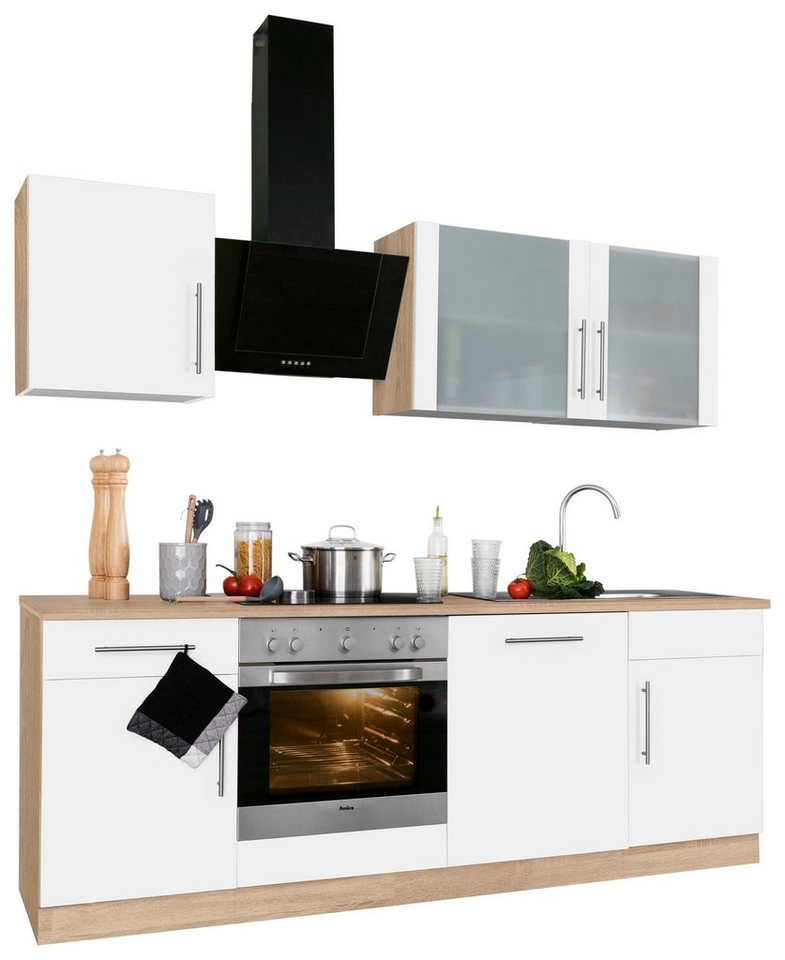 wiho Küchen Küchenzeile Cali, ohne E-Geräte, Breite 220 cm, In vielen  Farben erhältlich