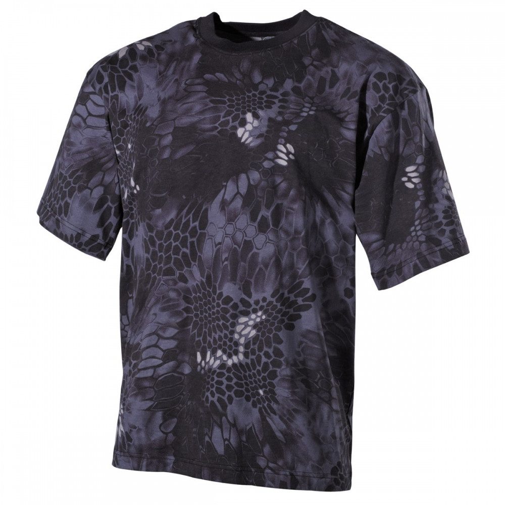 MFH Army T-Shirt Schwarz – Mit Golddruck 'Army', Aus Baumwolle, Für Herren