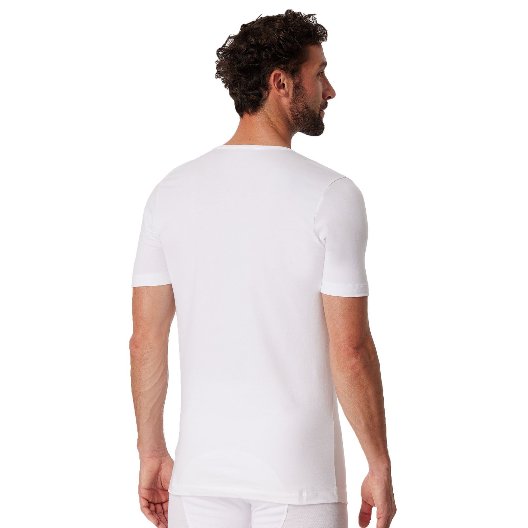 Schiesser T-Shirt Herren T-Shirt 4er Pack Baumwolle 2PACK T-shirt (Packung, 4er Pack)