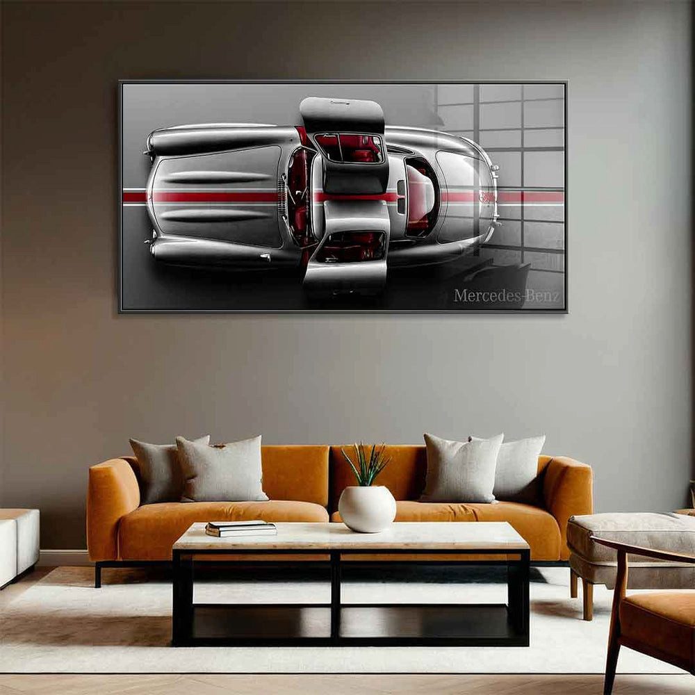DOTCOMCANVAS® Acrylglasbild Mercedes-Benz 300 SL Gullwing - Acrylglas, Acrylglasbild Mercedes-Benz 300 SL Gullwing Auto Kunstdruck Wandbild