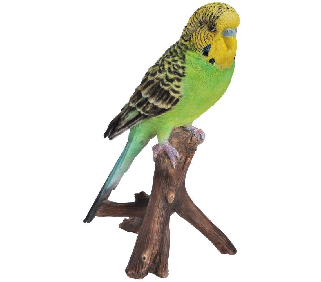Dehner Gartenfigur Wellensittich, 16.5 x 8 x 9.7 cm, Polyresin