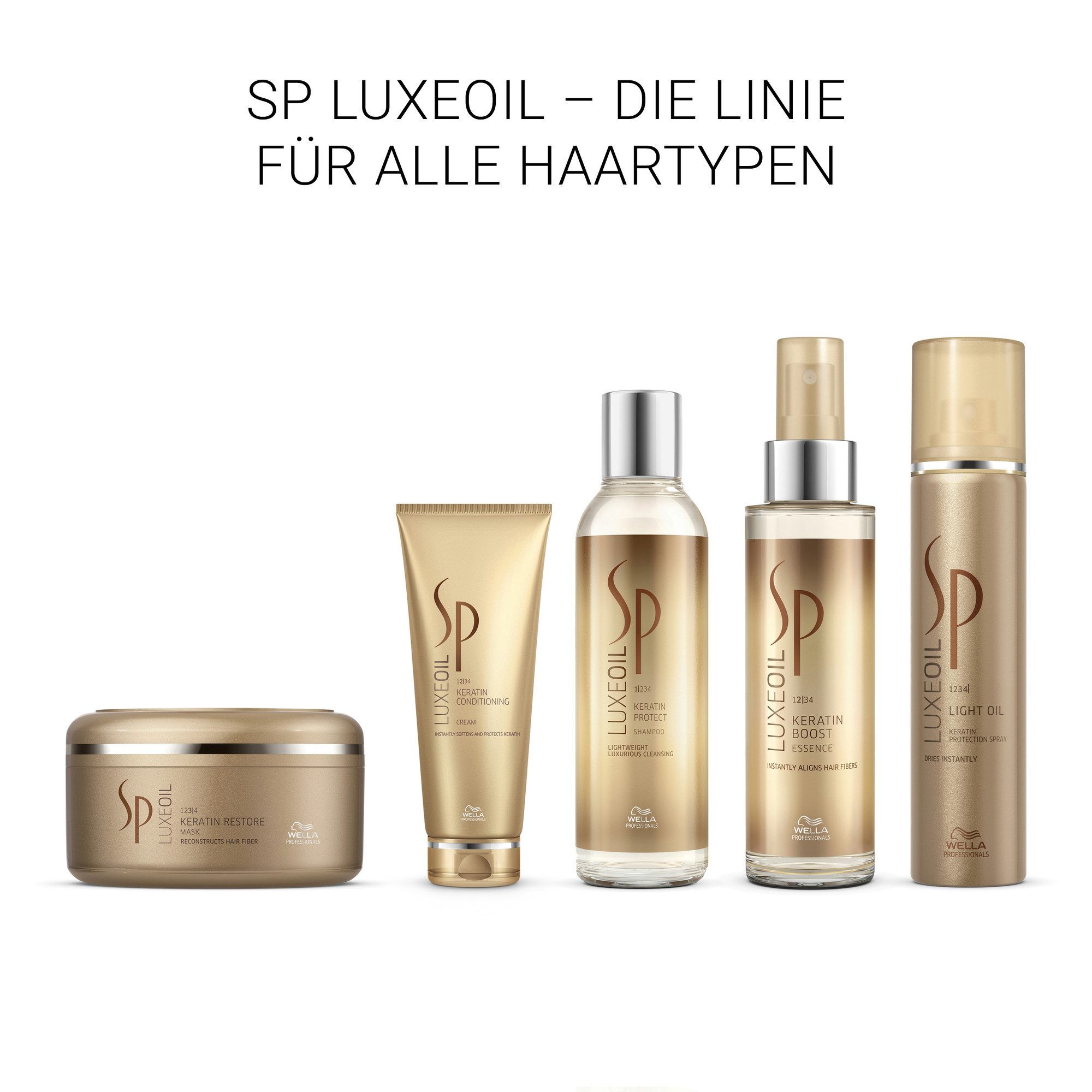Wella SP Haarshampoo LUXE OIL KREATIN PROTECT SHAMPOO, pflegende Öle verbessern die Haarstruktur