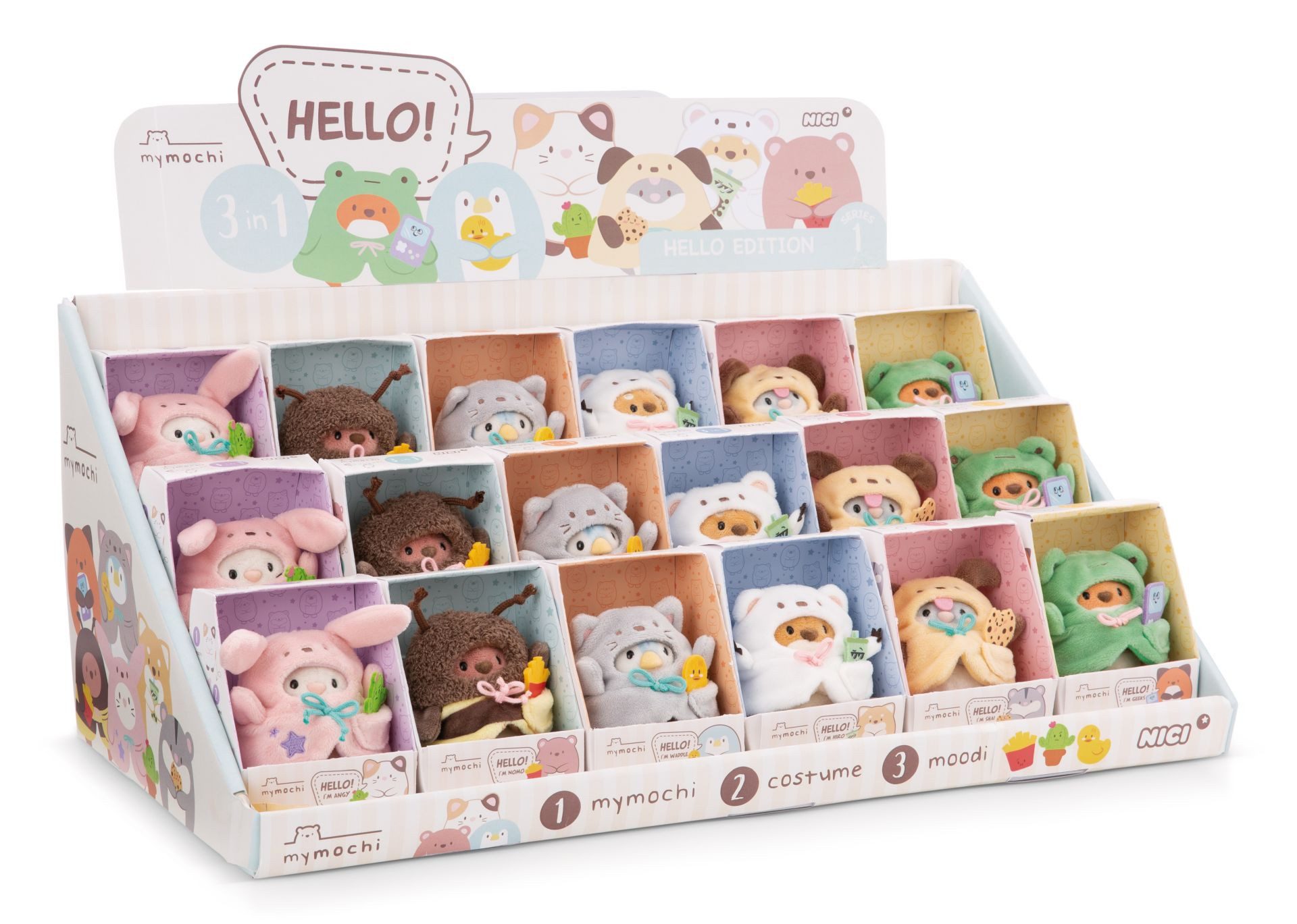 Nici Plüschfigur Nici 61140 Меню Kuscheltier mymochi 8cm in Geschenk-
