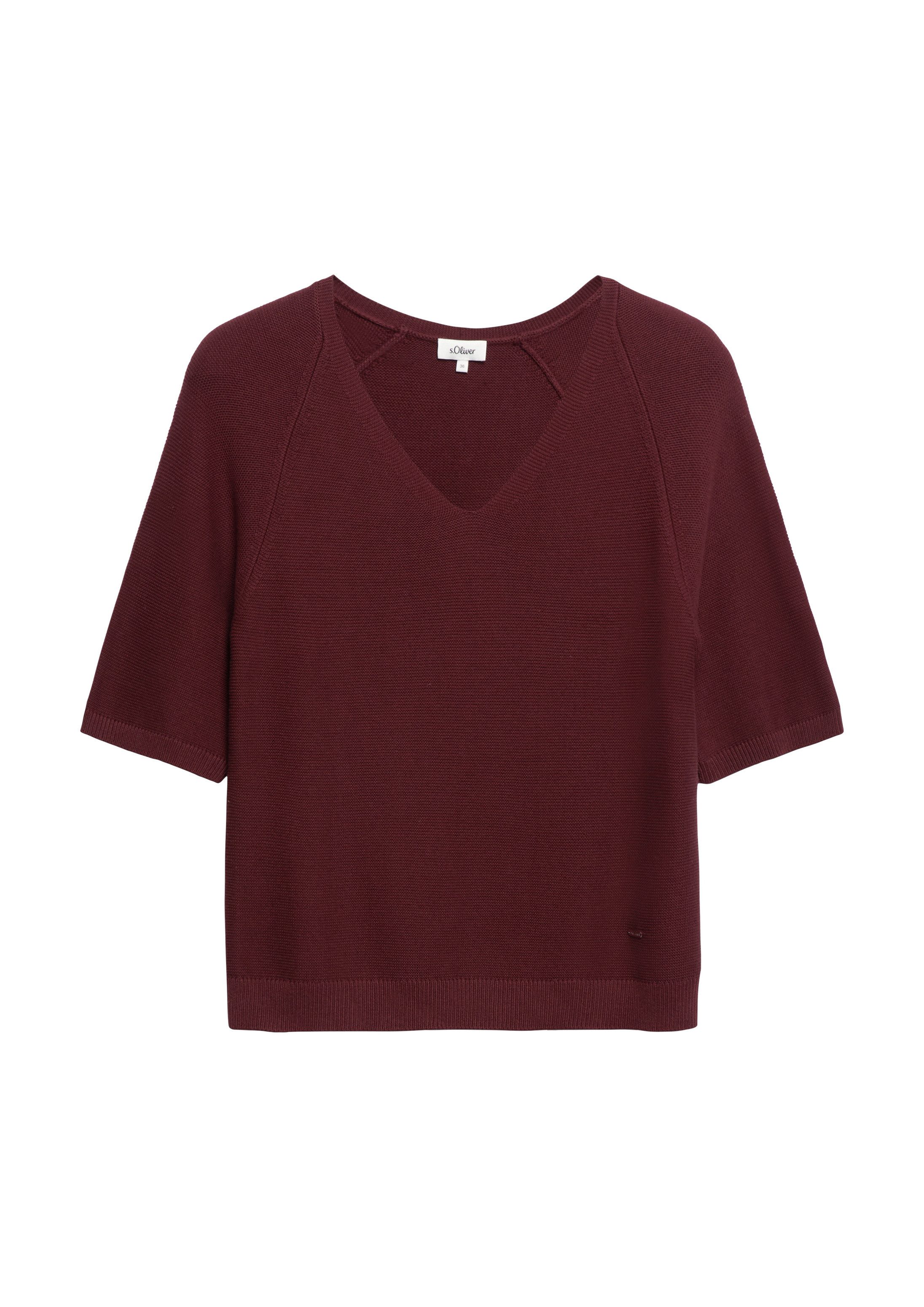 Kurzarmpullover Strickpullover