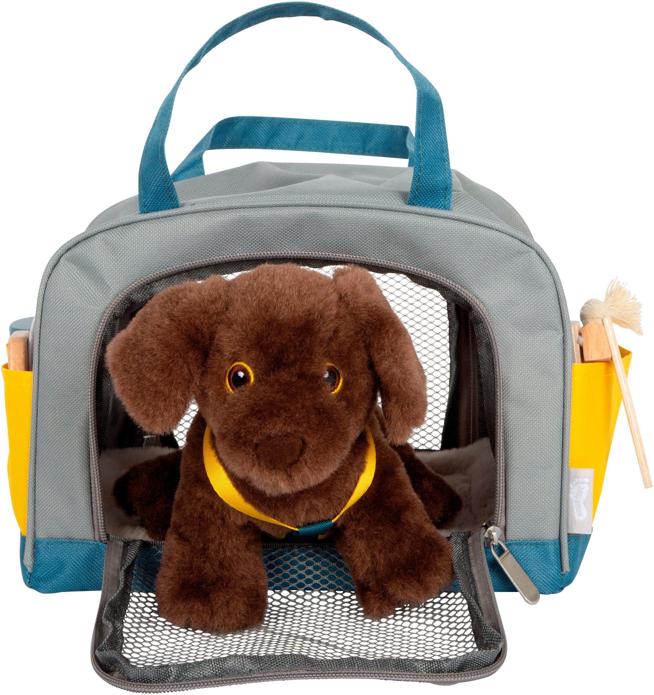 Small Foot Plüschfigur Hund mit Tasche (Set, 15-St), mit Pflege- und Tierarzt-Zubehör – Bild 2 von 5