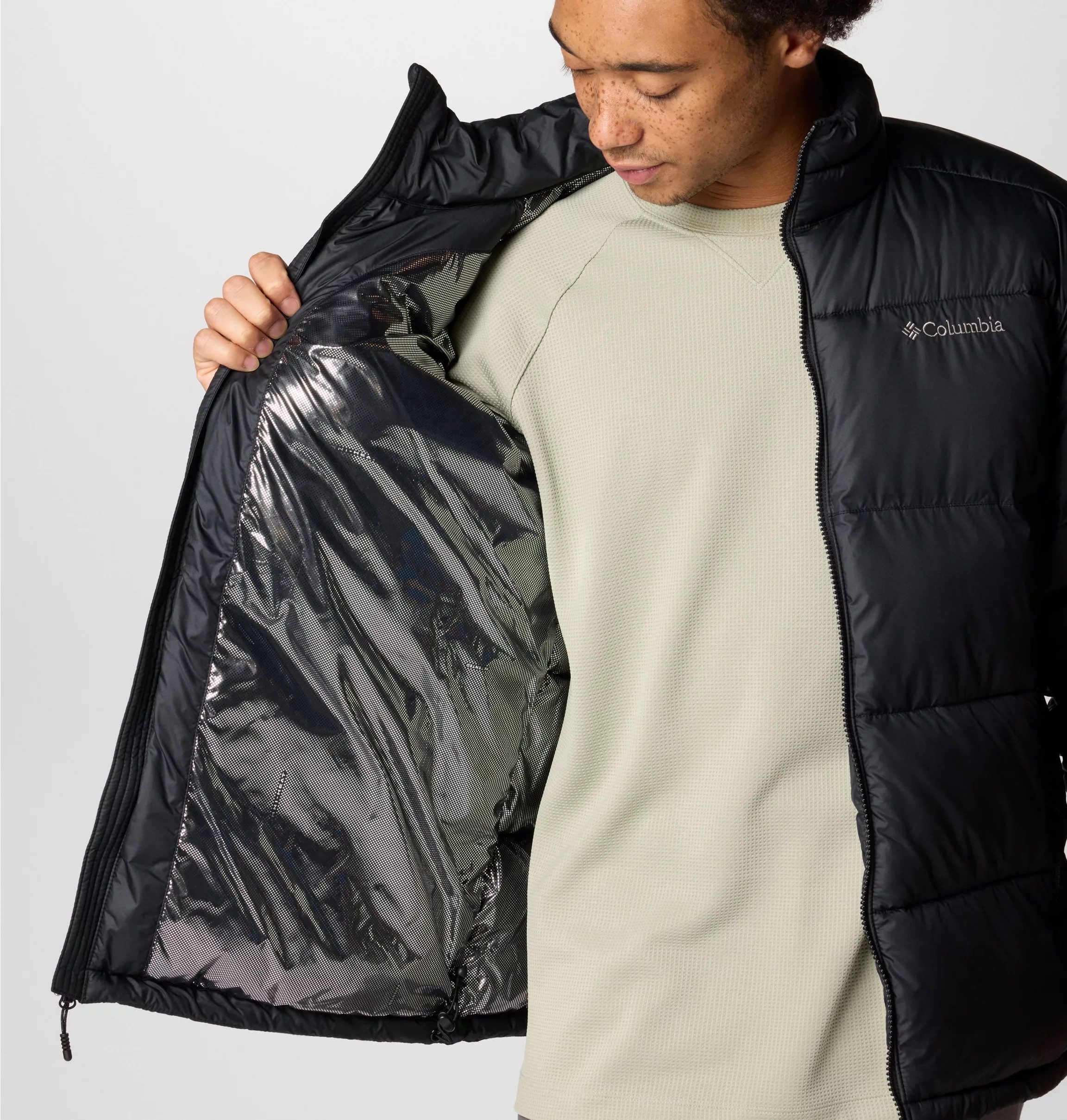 Columbia Winterjacke PIKE LAKE II JACKET mit Reißverschluss, aus Polyester, gerader Abschluss, normale Länge