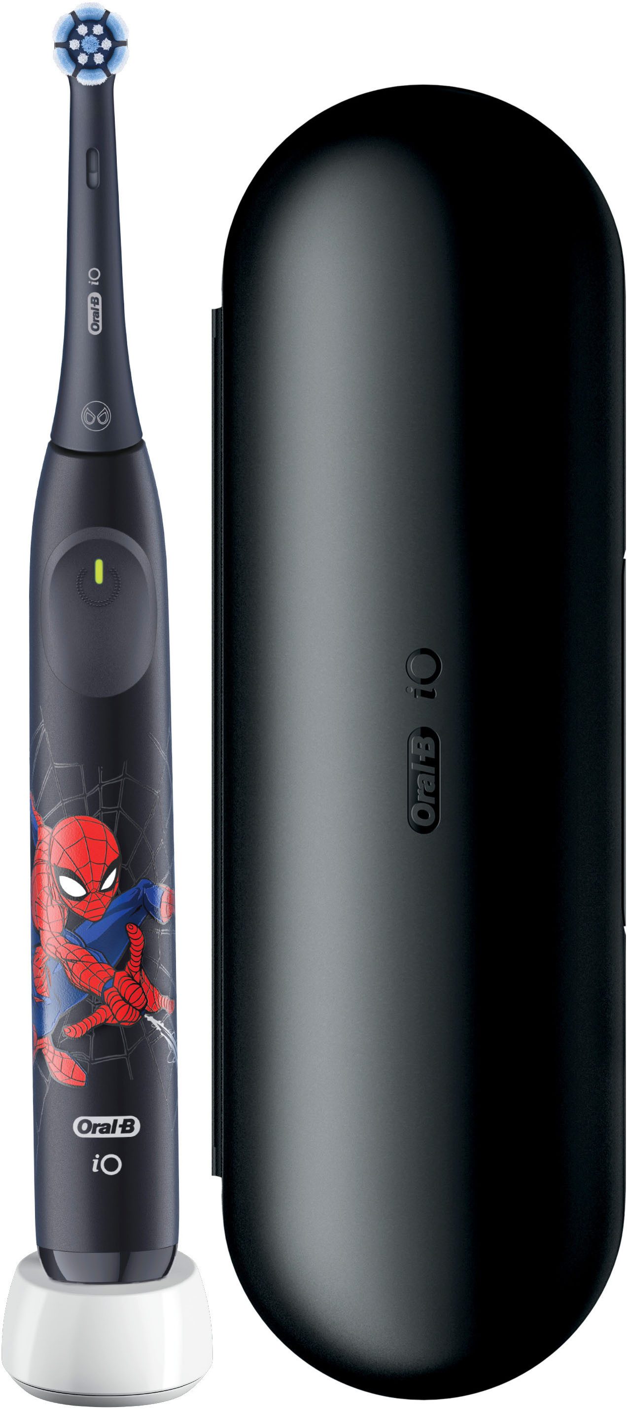 Oral-B Elektrische Kinderzahnbürste iO Kids 6+ Spiderman, Aufsteckbürsten: 1 St., 1 Reise-Etui, Musik-Timer, 3 Modi, ab 6 Jahren