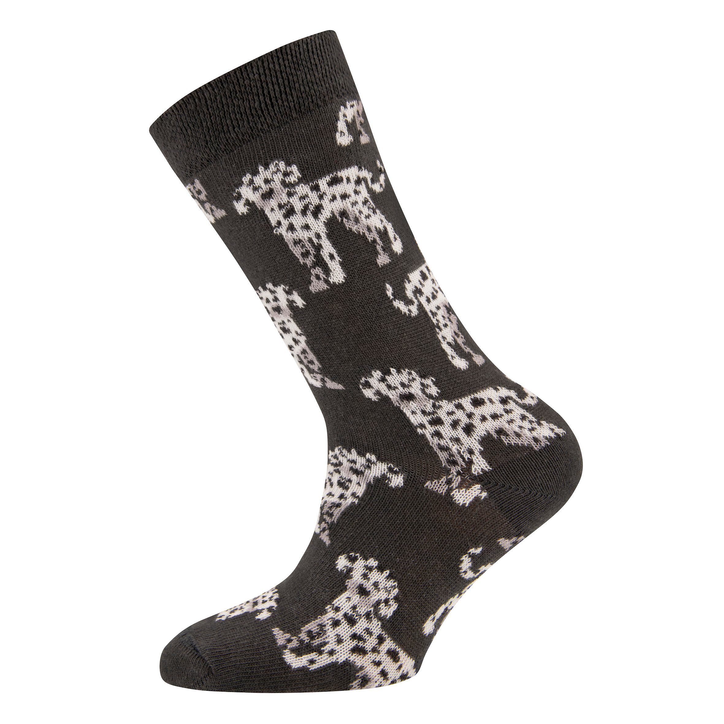 Ewers Socken Ewers 2er Pack Dalmatiner/Punkte Mädchen Socken Strümpfe grau (2-Paar)