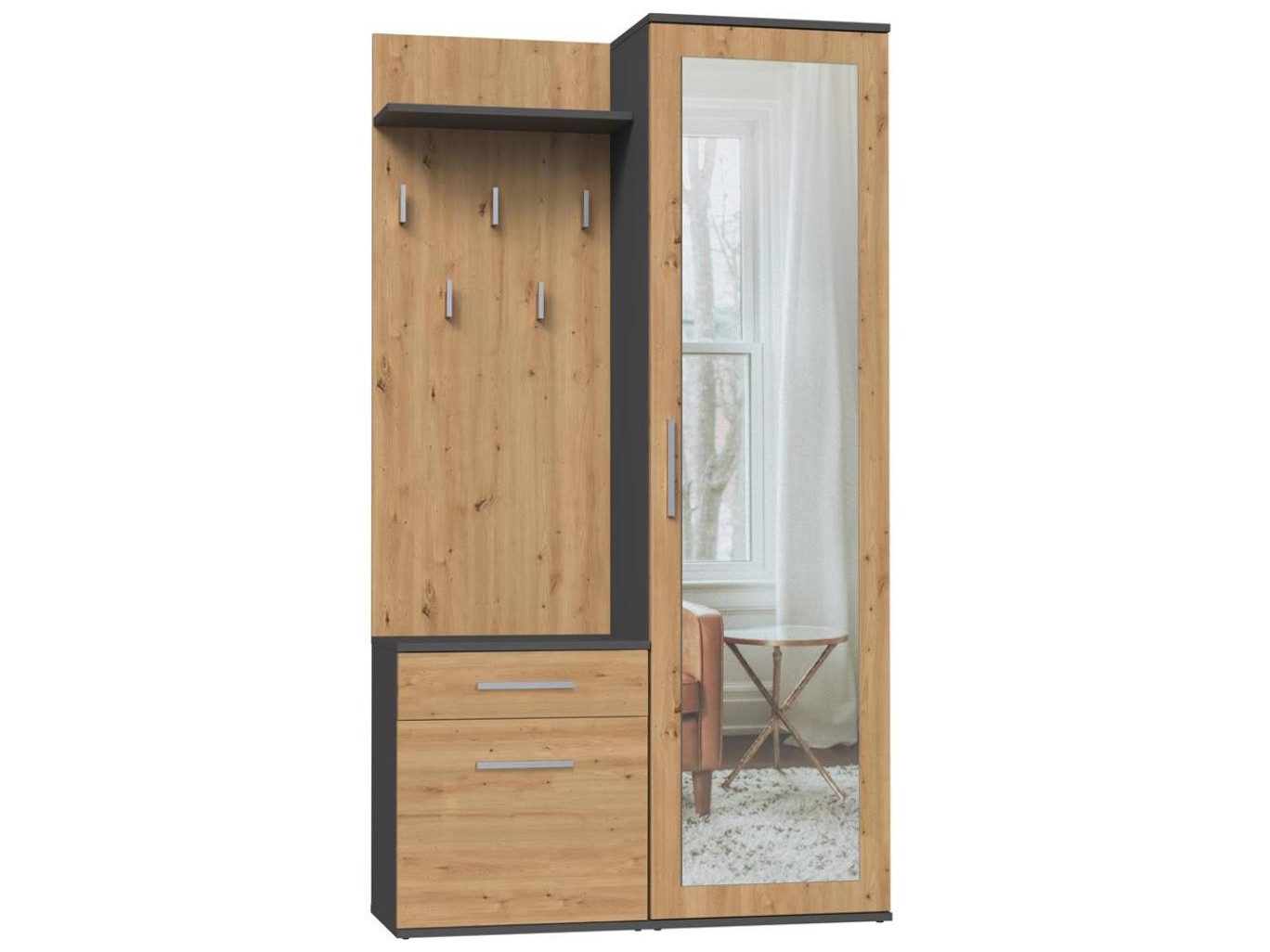Kompaktgarderobe 100 Cm Breit