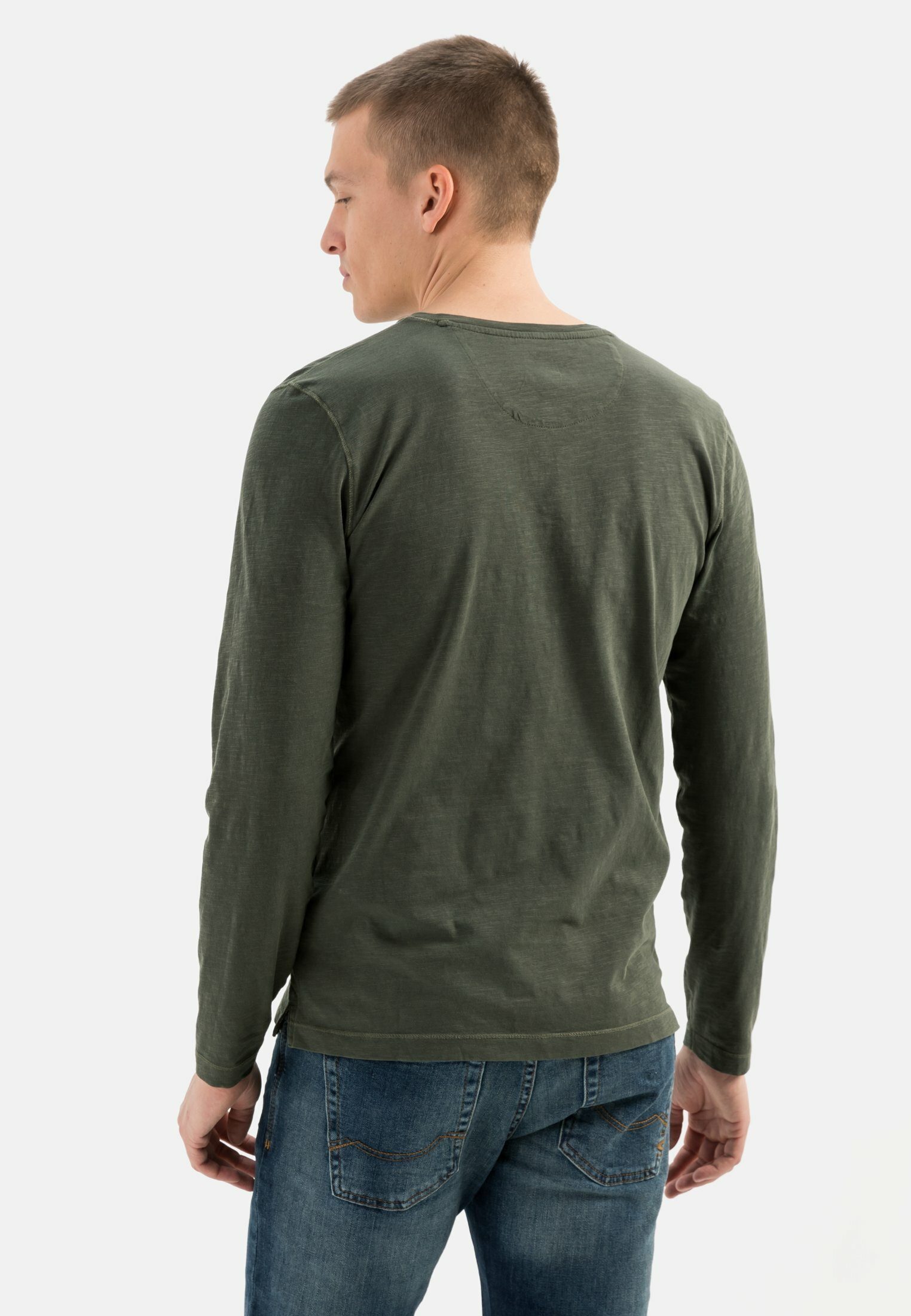 camel active Oliv Henleyshirt