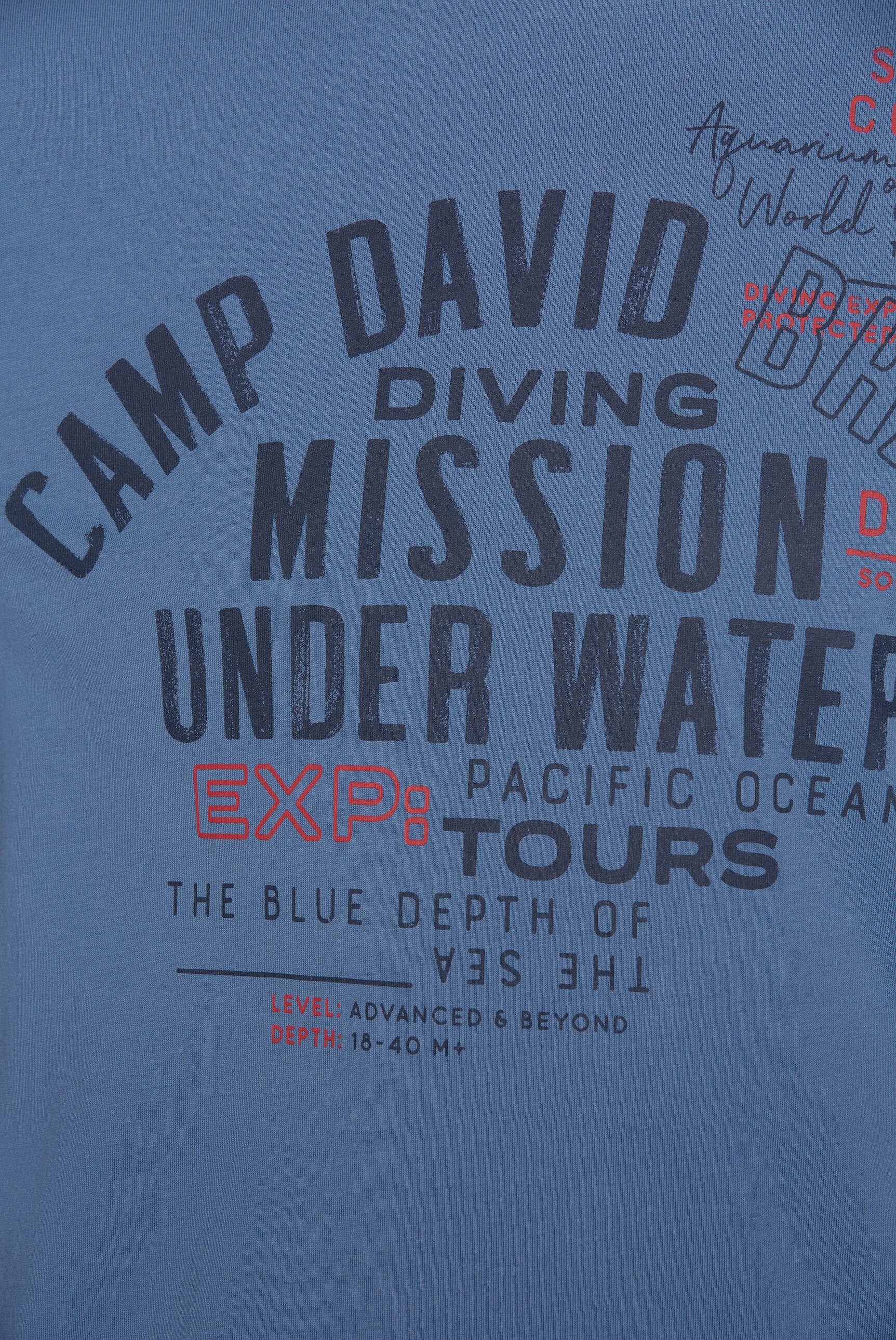 CAMP DAVID Rundhalsshirt aus Baumwolle