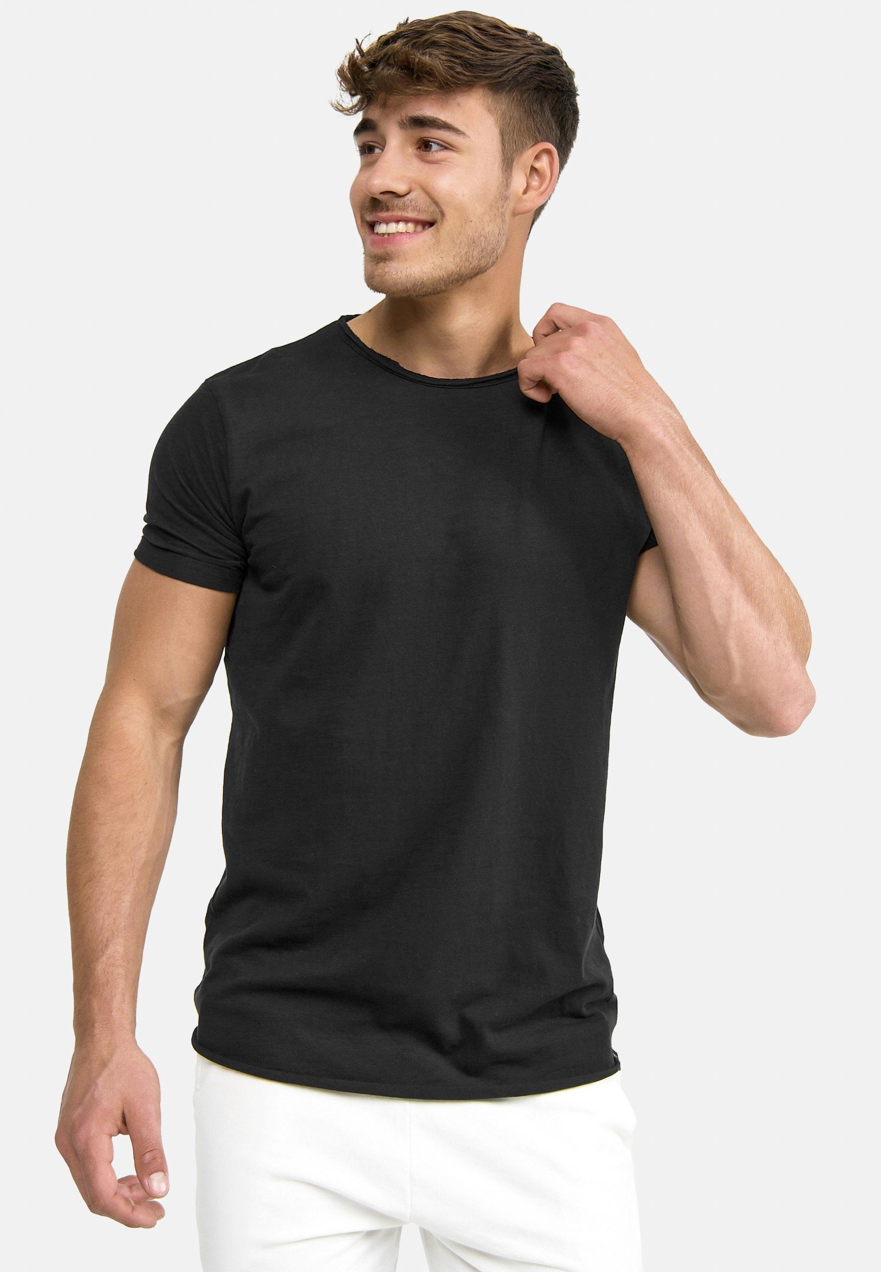 Indicode Kurzarmshirt Willbur Tee Black