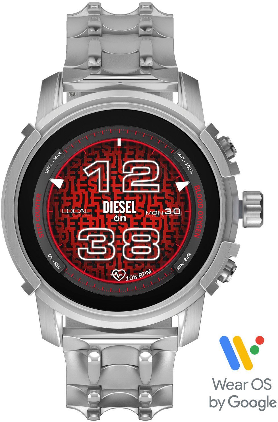 DIESEL ON Diesel Griffed, DZT2040 Smartwatch (Wear OS by Google)
