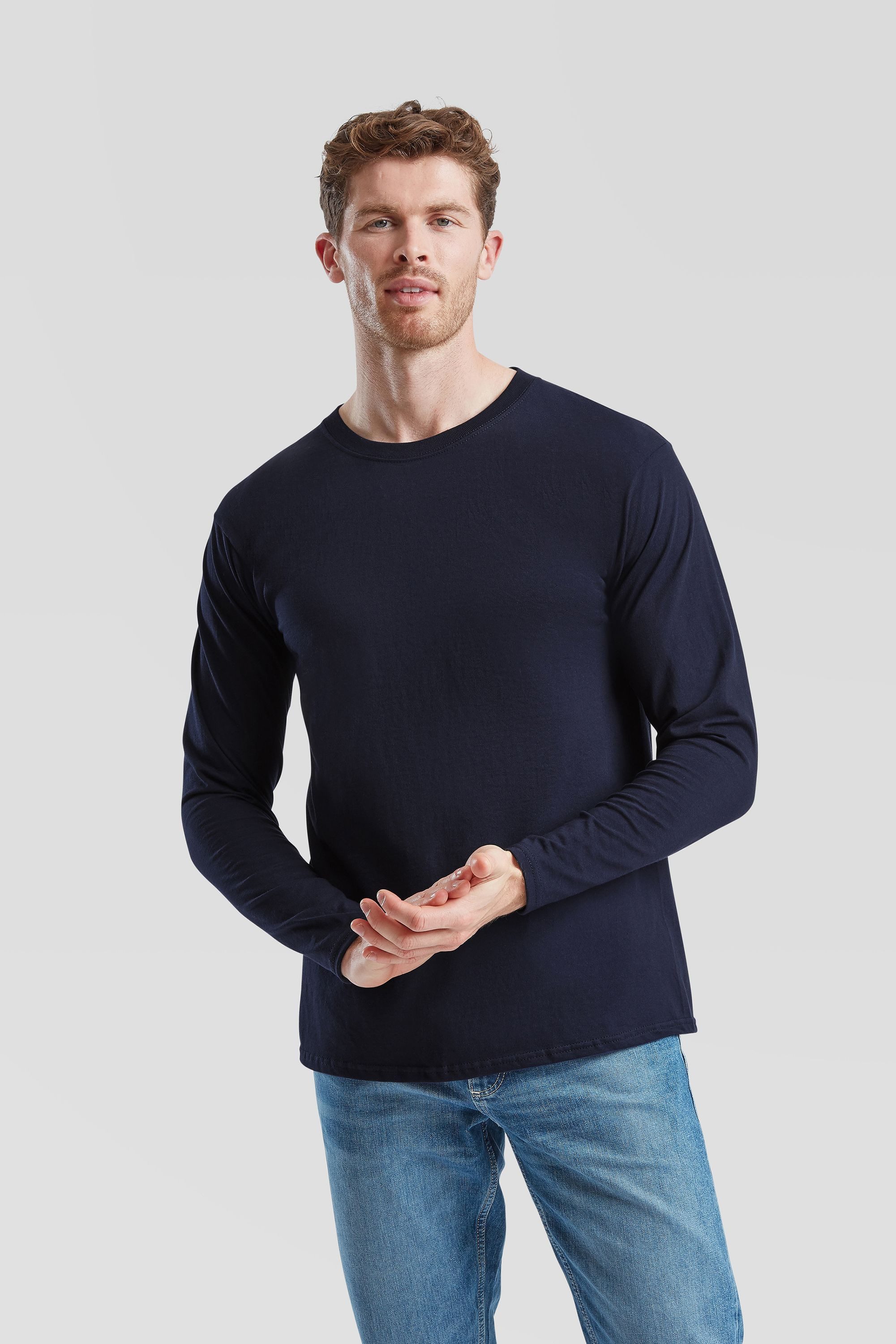 Fruit of the Loom Rundhalsshirt Iconic 195 Ringspun Premium Long Sleeve T – Bild 3 von 5