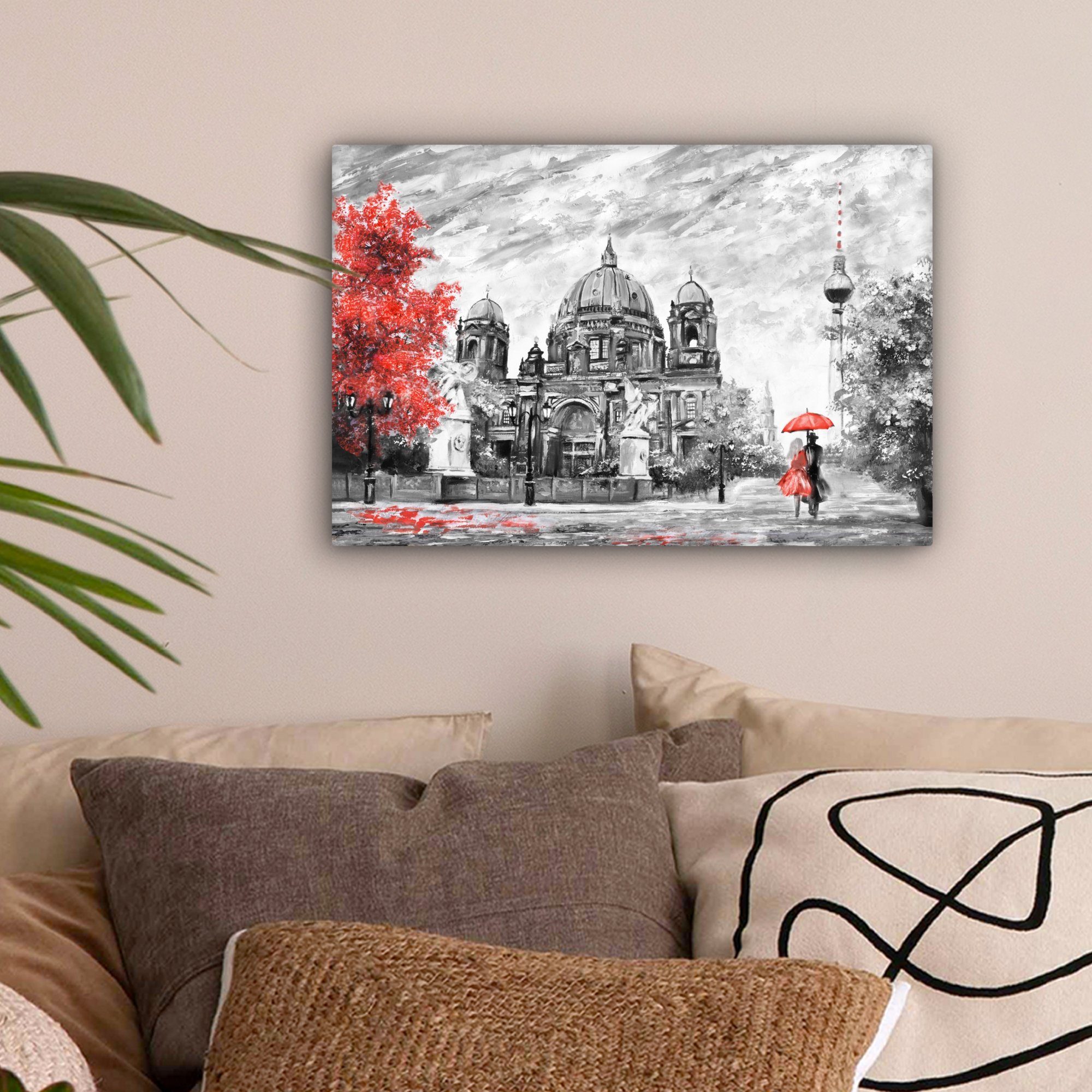 OneMillionCanvasses® Leinwandbild Malerei - Architektur - günstig online kaufen