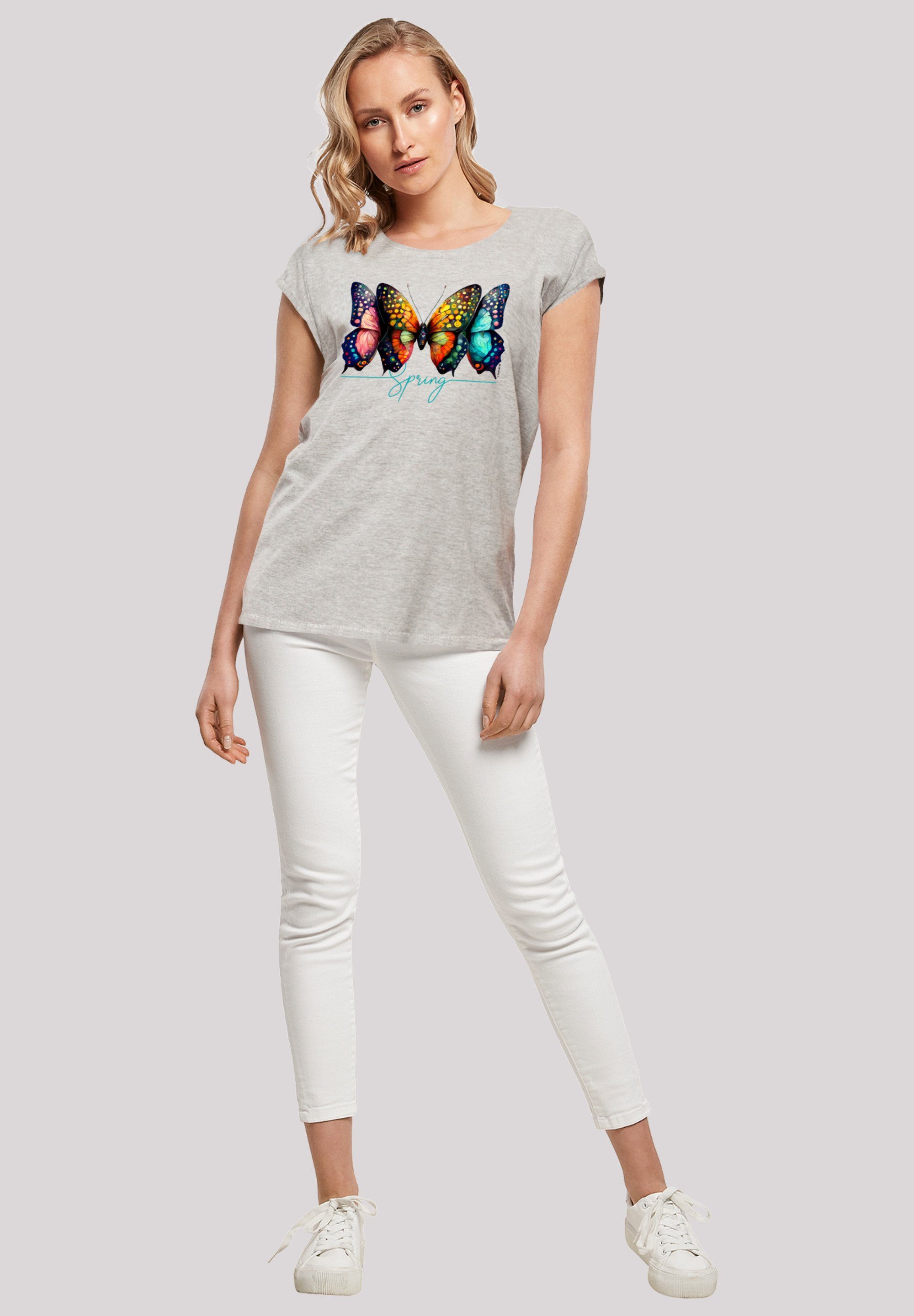 F4NT4STIC T-Shirt Schmetterling Illusion Print