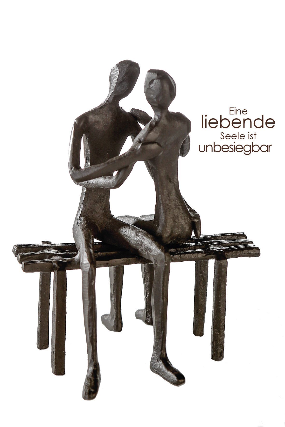 GILDE Dekofigur GILDE Skulptur Lieblingsplatz - braun - H. 12cm x B. 11cm