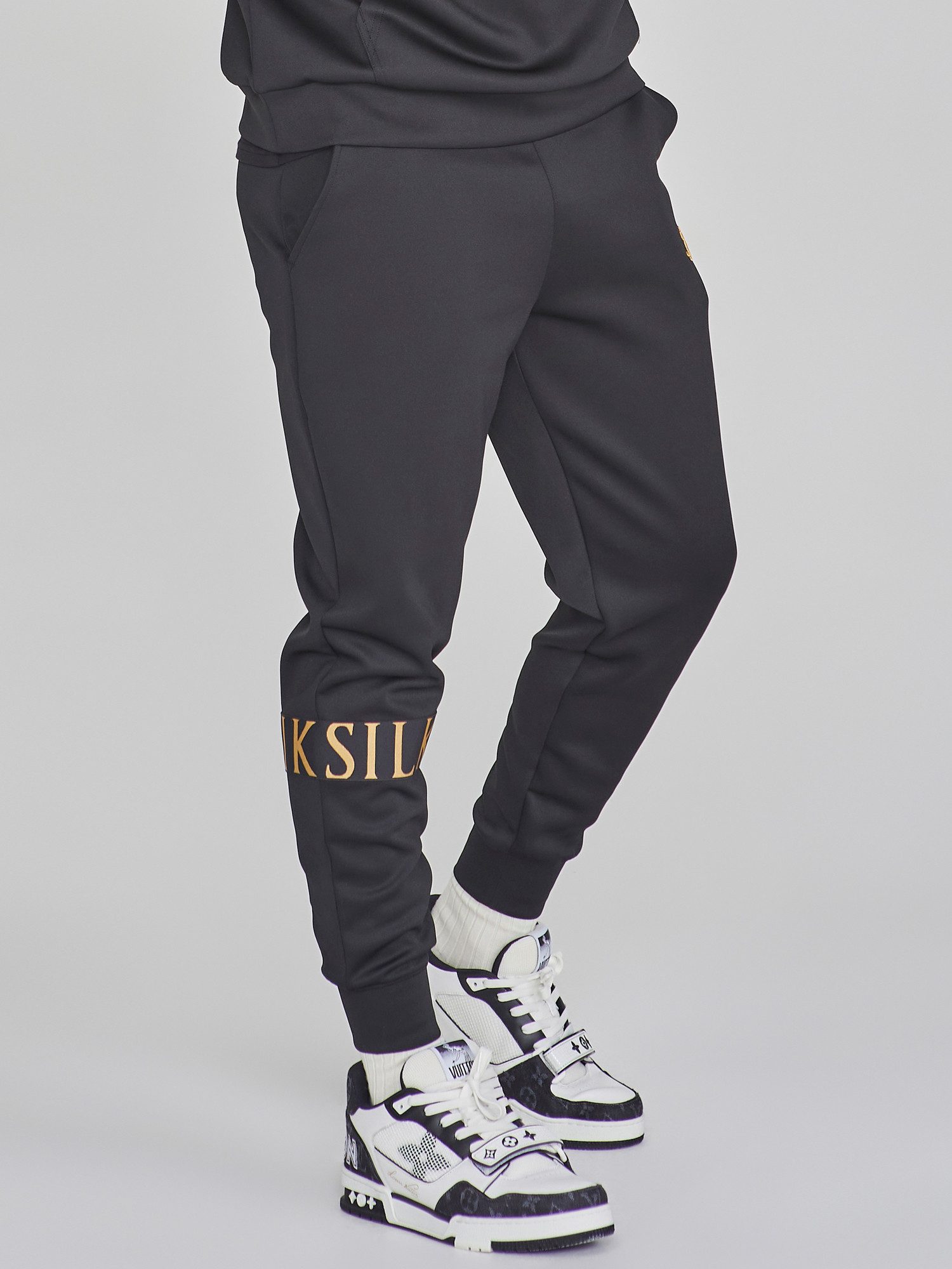 Siksilk Jogger Pants SikSilk Herren Schwarze Dynamic Jogginghose günstig online kaufen