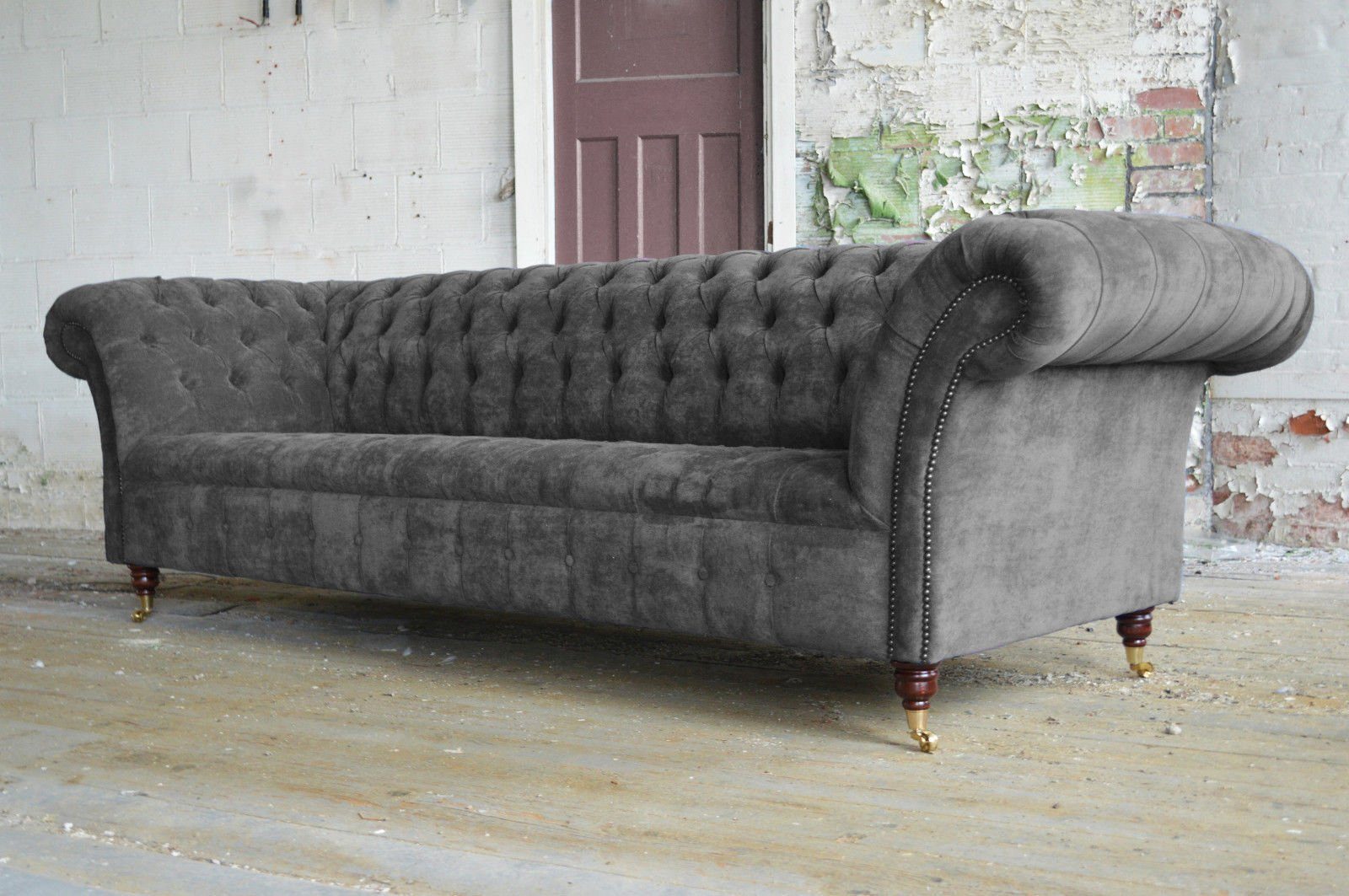 Couchen Sofa, 4 JVmoebel XXL Sitzer Polster Couch Sofas Chesterfield Big Sofa