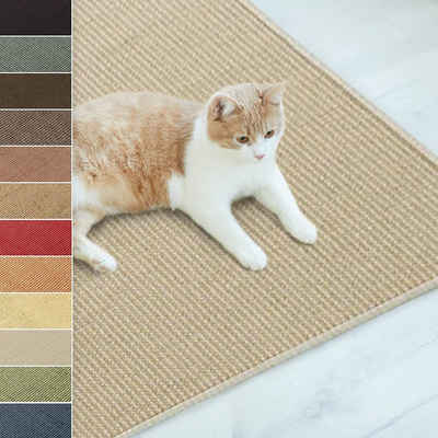 casa pura Kratzbrett »Sisal-Kratzteppich für Katzen, 10 Farben & 3 Größen, zum Kratzen & Wetzen«